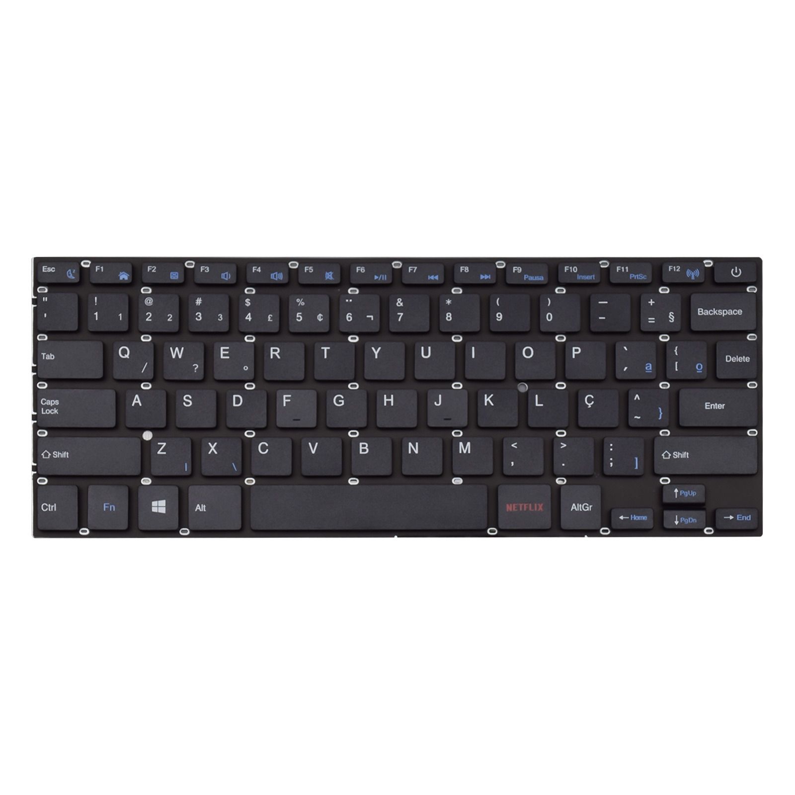 Teclado para Notebook Hp Compaq CQ-25, ABNT2 Preto, possui teclas confortáveis e 12 meses de garantia.
