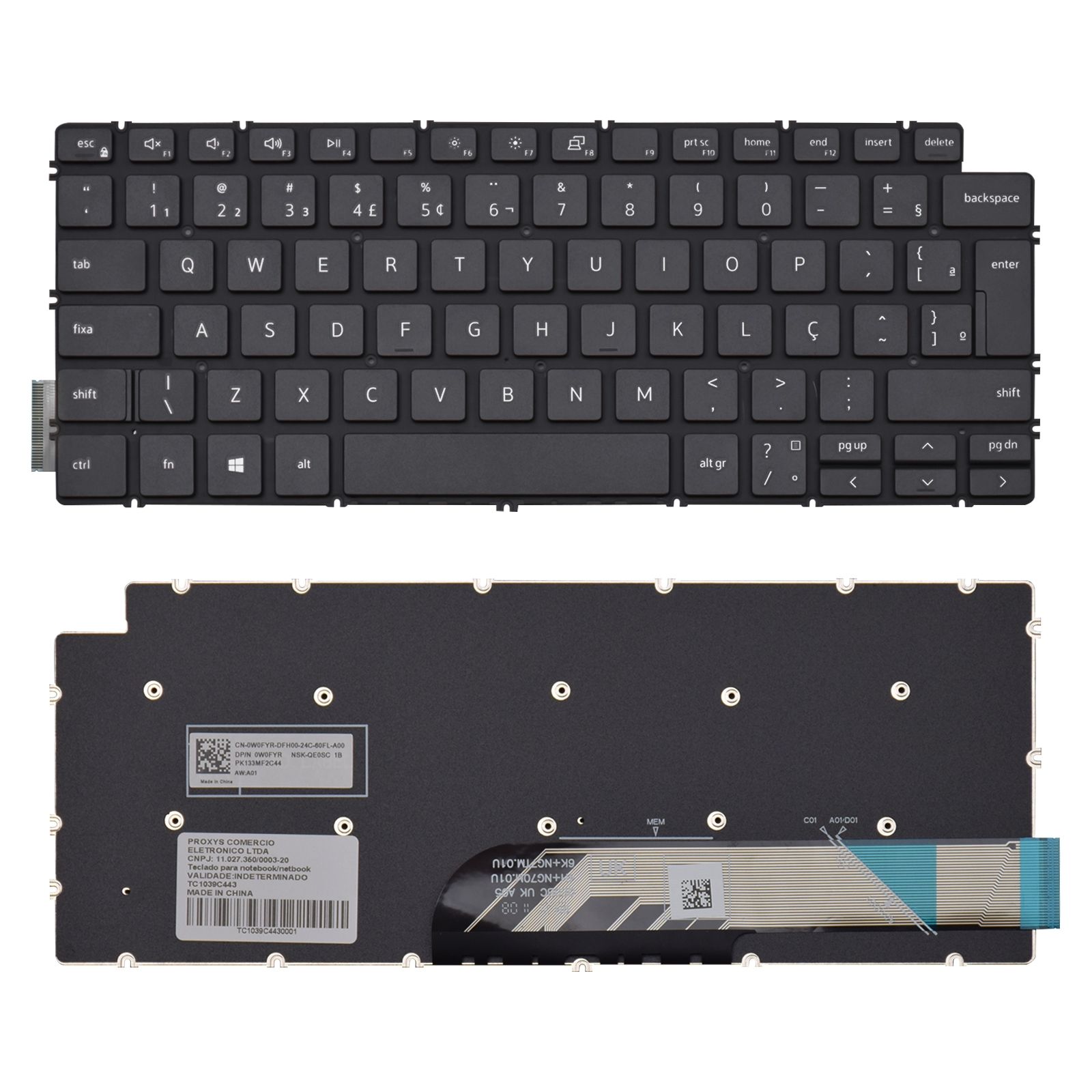 Teclado para Notebook Dell P126G