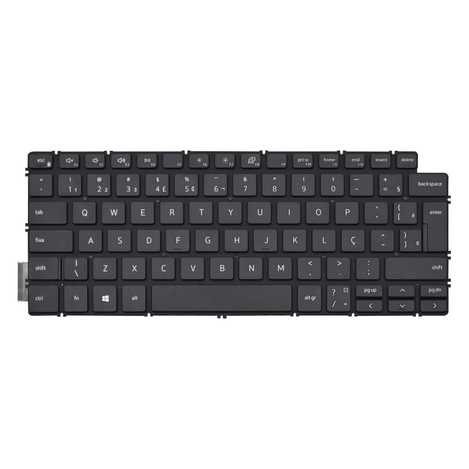 Teclado para Notebook Dell 0tc8xx, ABNT2 Preto, possui teclas confortáveis e 12 meses de garantia.