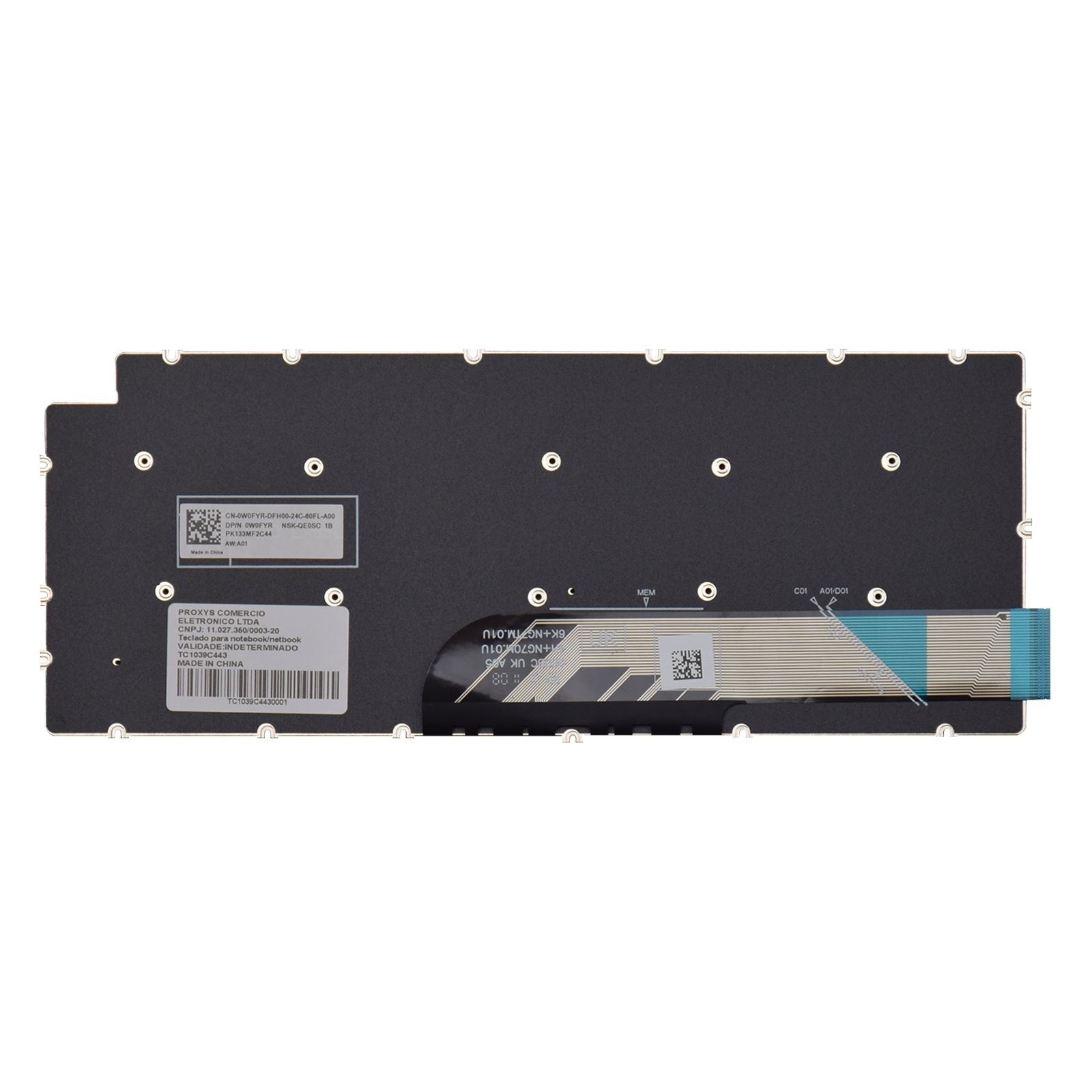 Teclado Compativel Com Notebook Dell Latitude 3410 03v14m