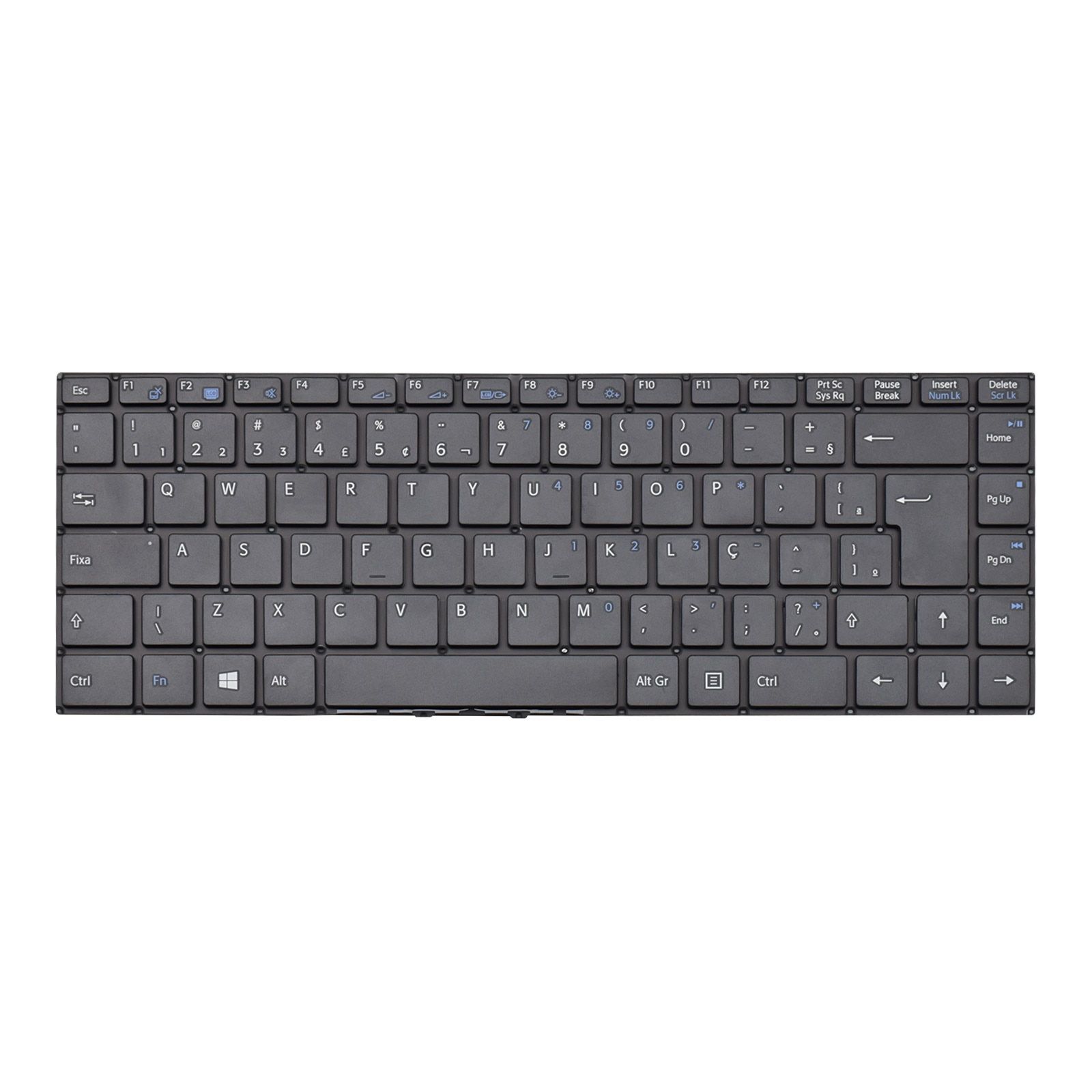 Teclado para Notebook Sony Vaio FE14 VJFE42F11X-B2311H, ABNT2 Preto, possui teclas confortáveis e 12 meses de garantia.