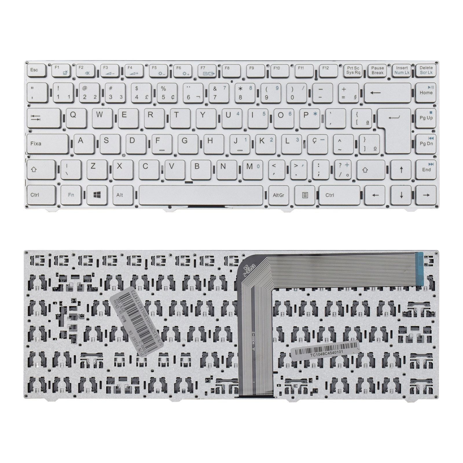 Teclado para Notebook Sony Vaio Part Number MP-11J78PA-F5167, ABNT2 Prata, possui teclas confortáveis e 12 meses de garantia.