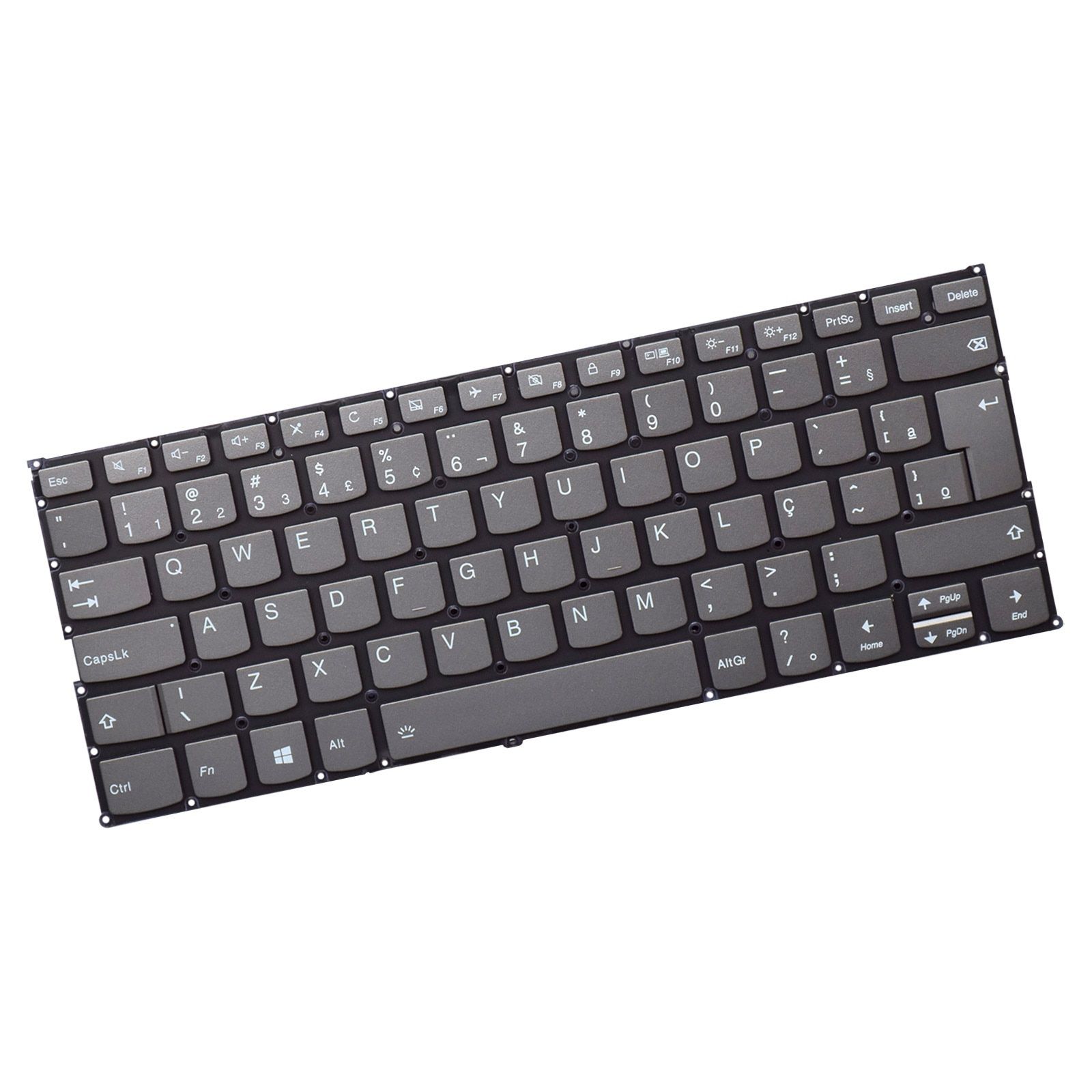 Teclado para Notebook Lenovo Ideapad C340-14API, ABNT2 Preto, possui teclas confortáveis e 12 meses de garantia.