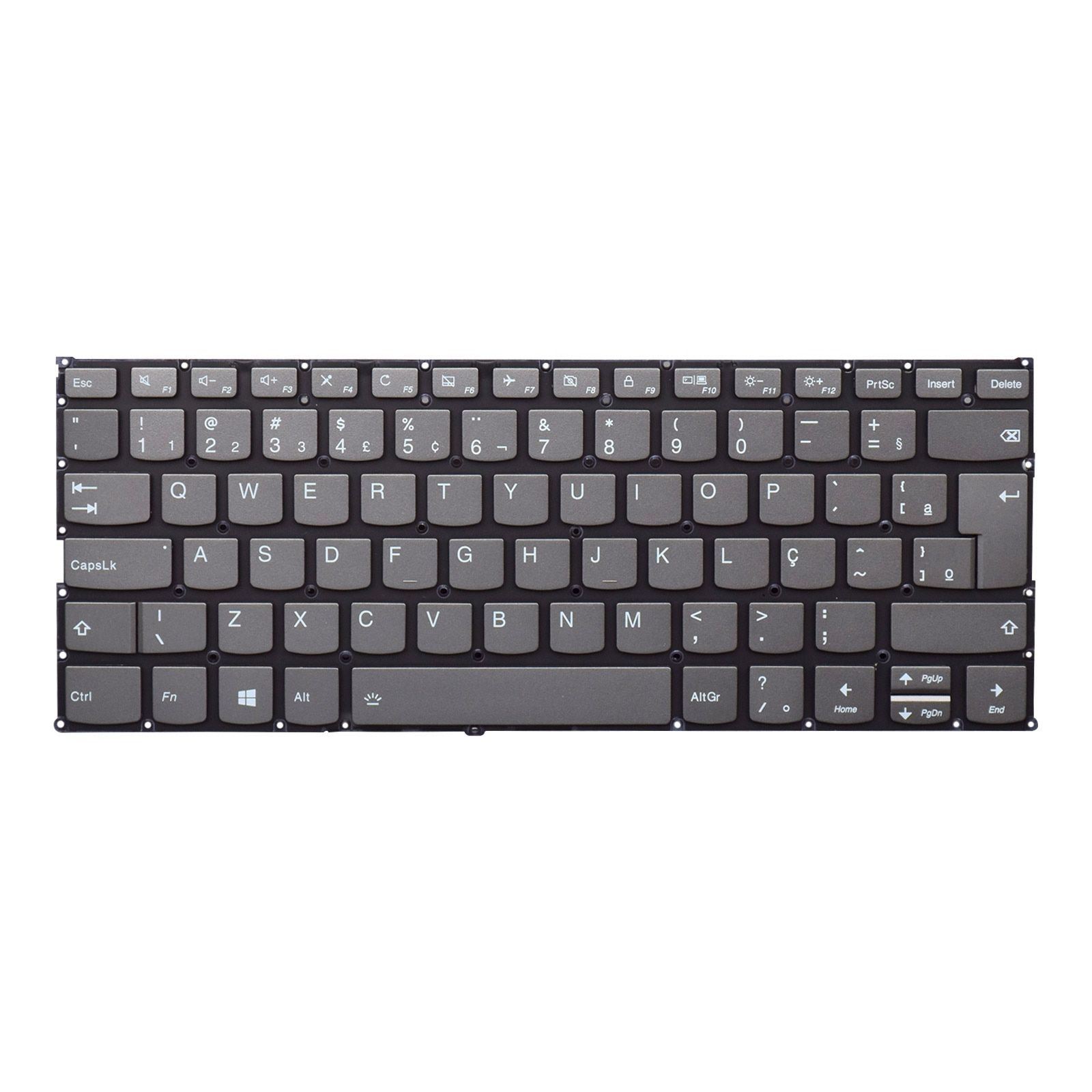 Teclado para Notebook Lenovo Yoga 730-13IKB 81CT, ABNT2 Preto, possui teclas confortáveis e 12 meses de garantia.