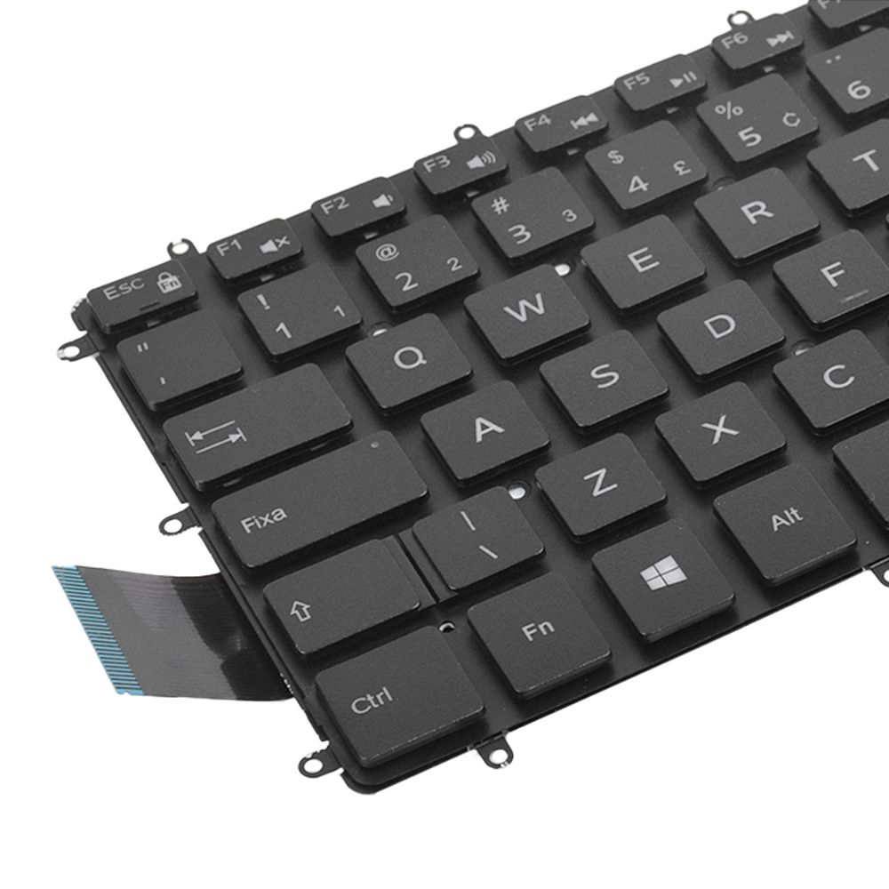Teclado para Notebook Dell Vostro 14-3480 Com iluminação ABNT2 Preto