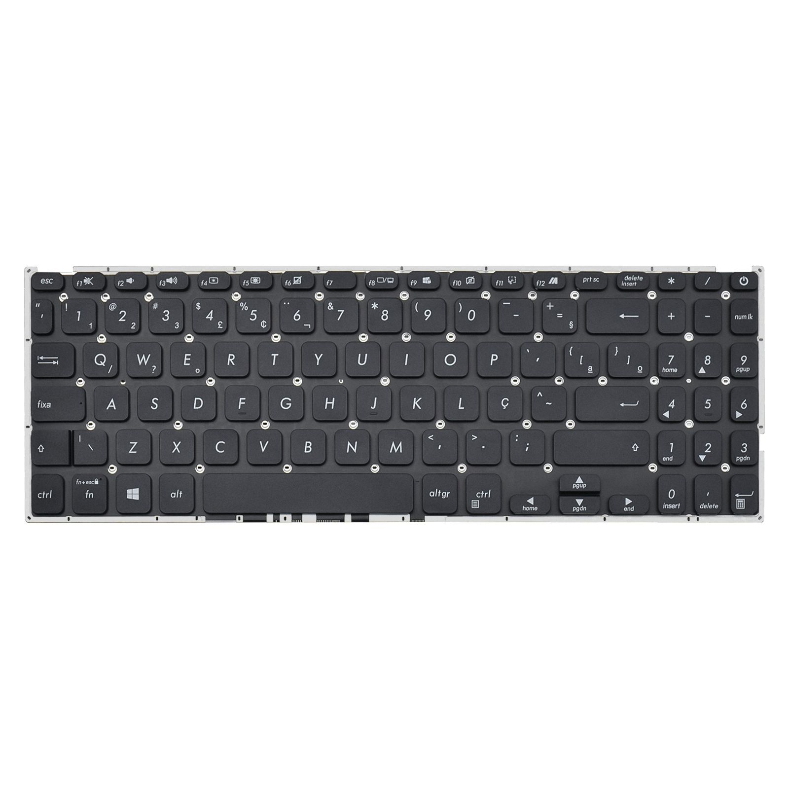 Teclado para Notebook Asus Vivobook X515KA-BR309WS ABNT2 Preto possui teclas confortáveis e 12 meses de garantia