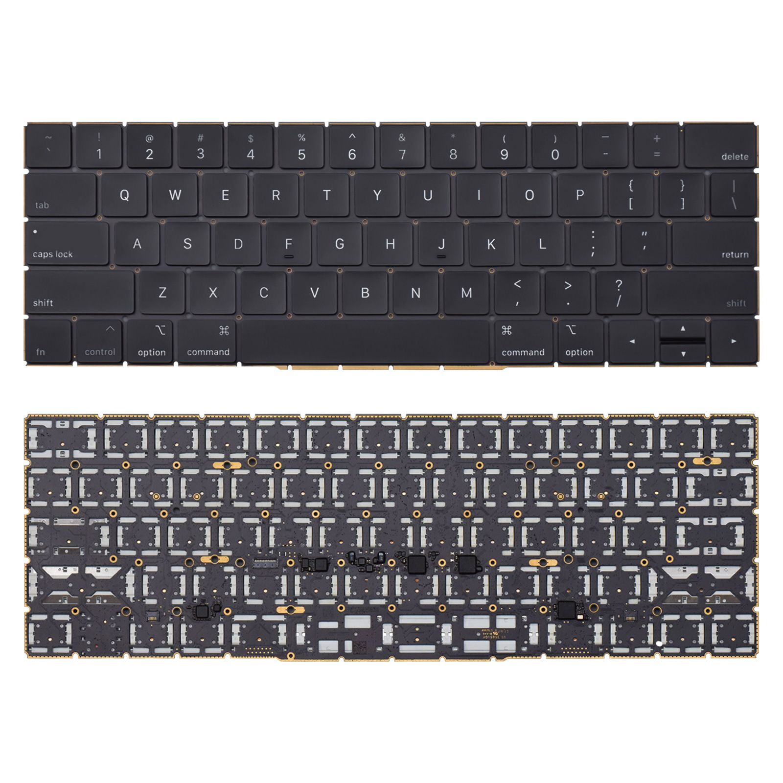 Teclado para Notebook Apple MacBook Pro 13" touch de 3.1 ghz .core i5 (i5-7267u) meados de 2017, Inglês Internacional - US Preto, possui teclas confortáveis e 12 meses de garantia.