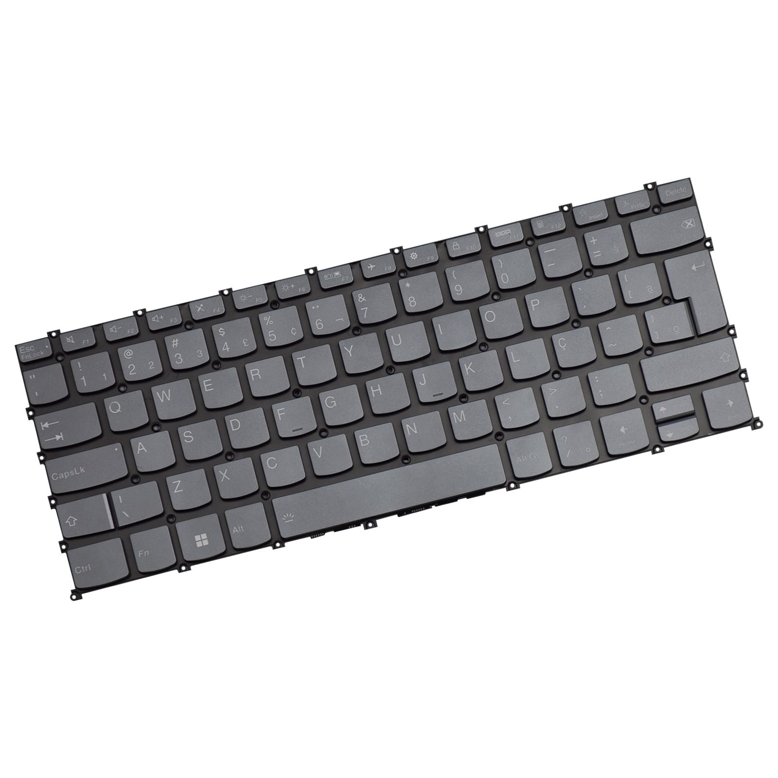 Teclado para Notebook Lenovo IdeaPad Flex 5i 82LT0005BR, ABNT2 Preto, possui teclas confortáveis e 12 meses de garantia.