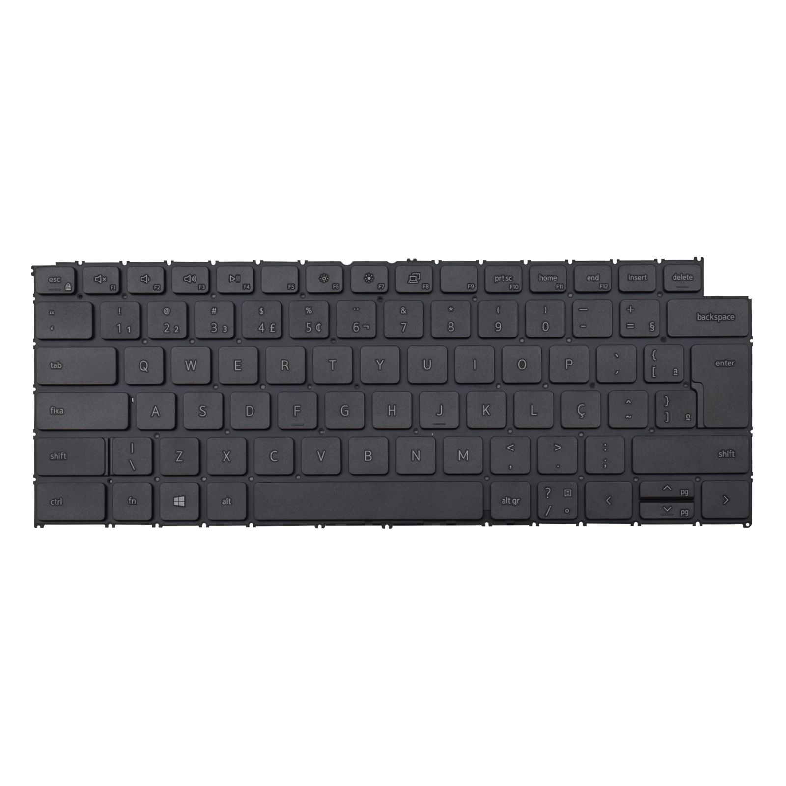 Teclado para Notebook Dell Inspiron i7430-5800slv, ABNT2 Preto, possui teclas confortáveis e 12 meses de garantia.
