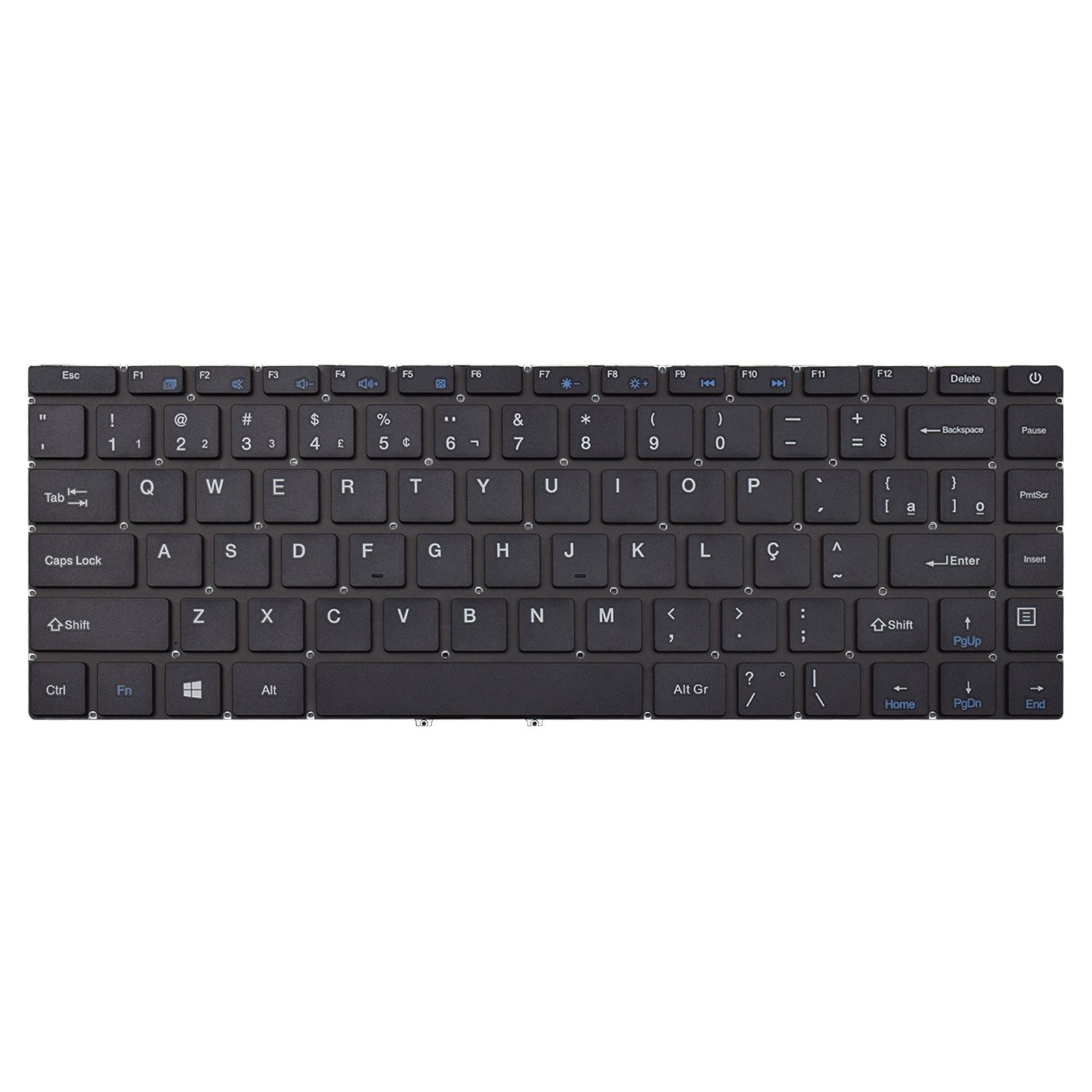 Teclado para Notebook Multilaser Legacy PC230, ABNT2 Preto, possui teclas confortáveis e 12 meses de garantia.