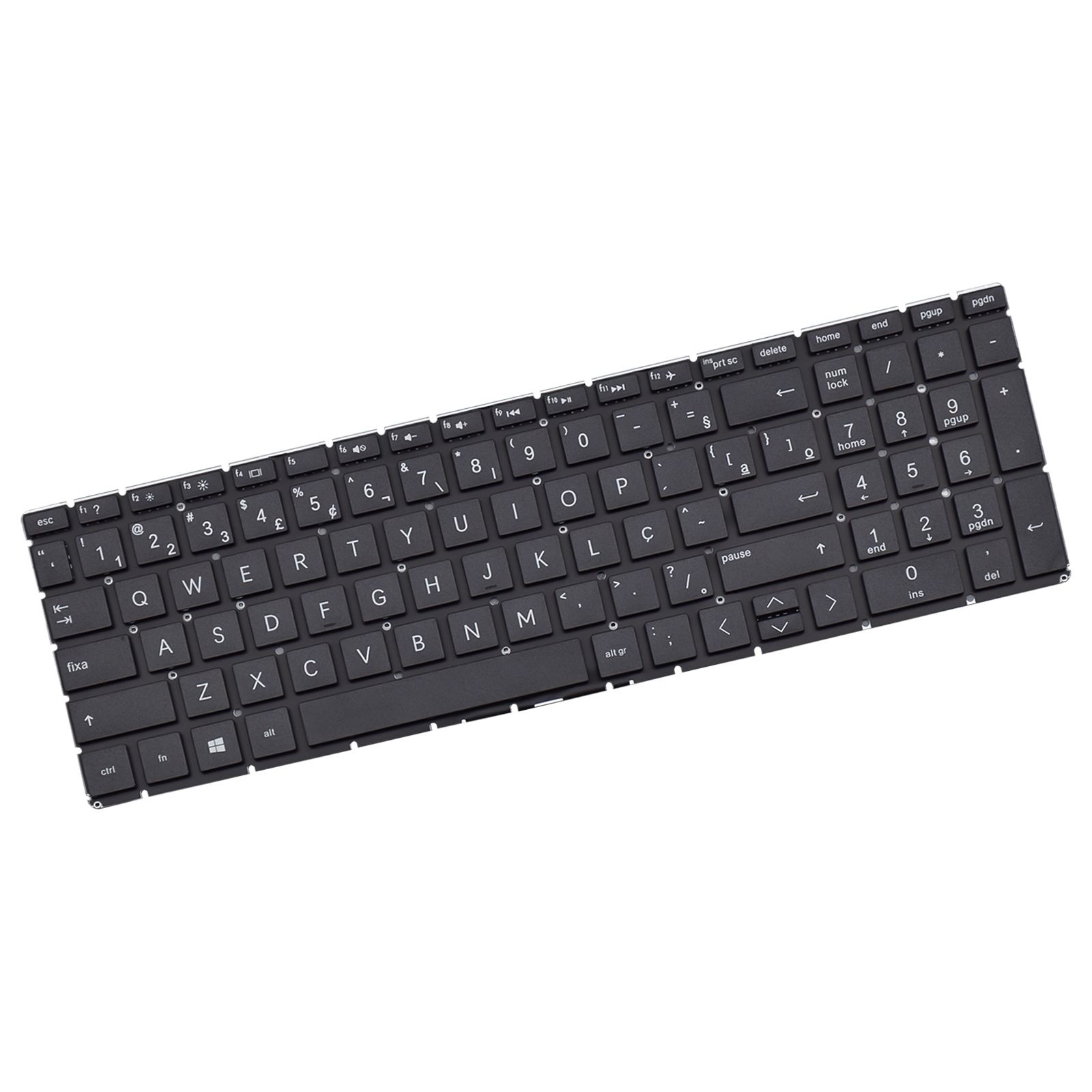 Teclado para Notebook HP 250 G7-29Y05LA, ABNT2 Preto, possui teclas confortáveis e 12 meses de garantia.
