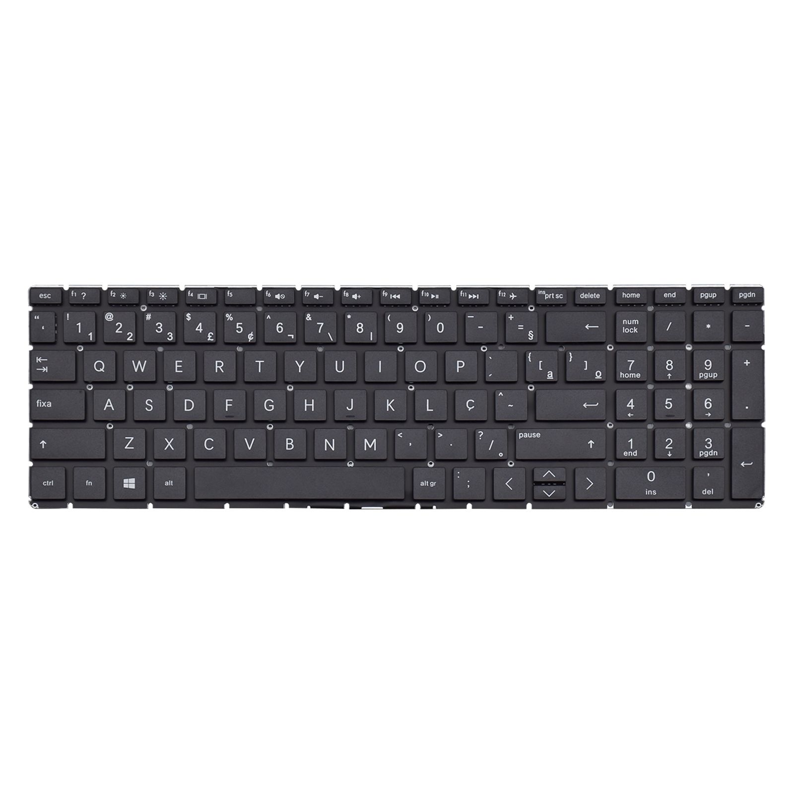 Teclado para Notebook Hp 15-DA2022LA, ABNT2 Preto, possui teclas confortáveis e 12 meses de garantia.