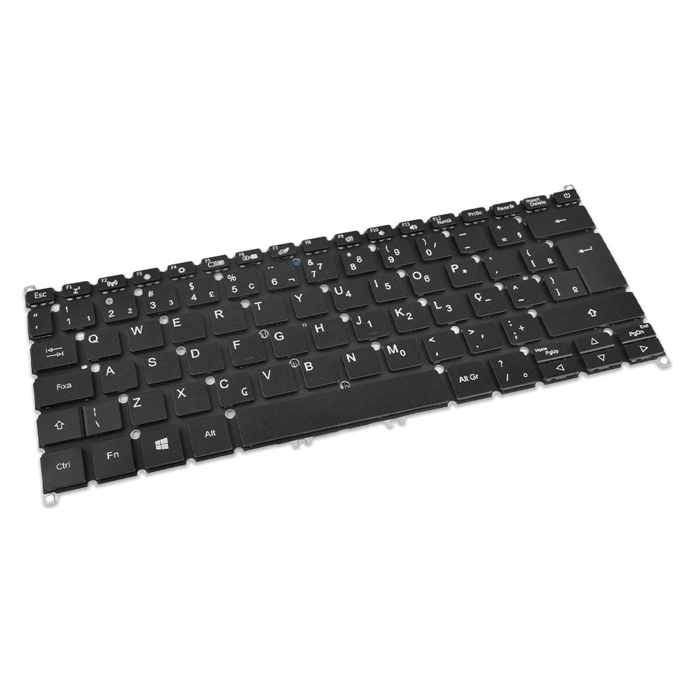 Teclado para Notebook Acer Aspire com padrão ABNT2 Preto possui teclas confortáveis com Ç e 12 meses de garantia