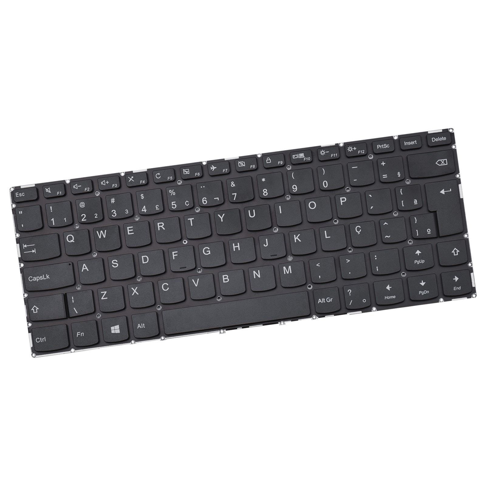 Teclado para Notebook Lenovo Yoga 710-14ISK, ABNT2 Preto, possui teclas confortáveis e 12 meses de garantia.