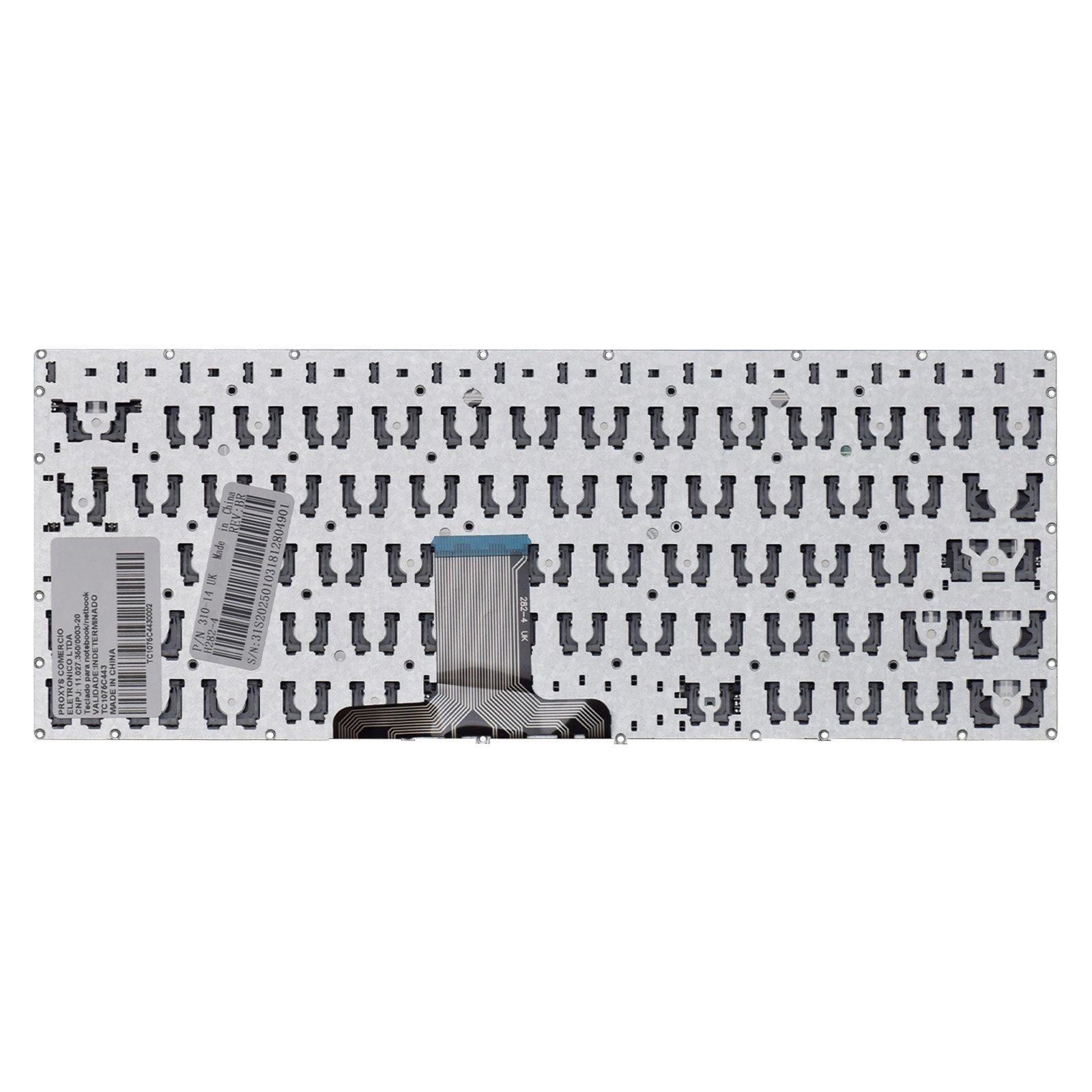 Teclado para Notebook Lenovo Yoga 710-14ISK, ABNT2 Preto, possui teclas confortáveis e 12 meses de garantia.