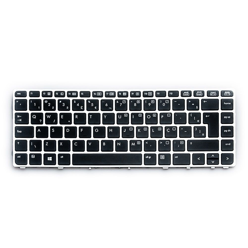 Teclado para Notebook Hp Elitebook FOLIO 9470M, ABNT2 Preto, possui teclas confortáveis e 12 meses de garantia.