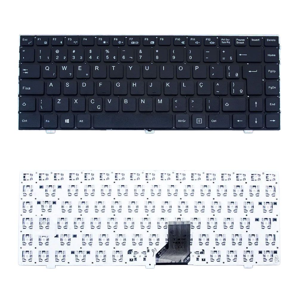 Teclado para Notebook Hp Compaq Presario CQ18, ABNT2 Preto, possui teclas confortáveis e 12 meses de garantia.