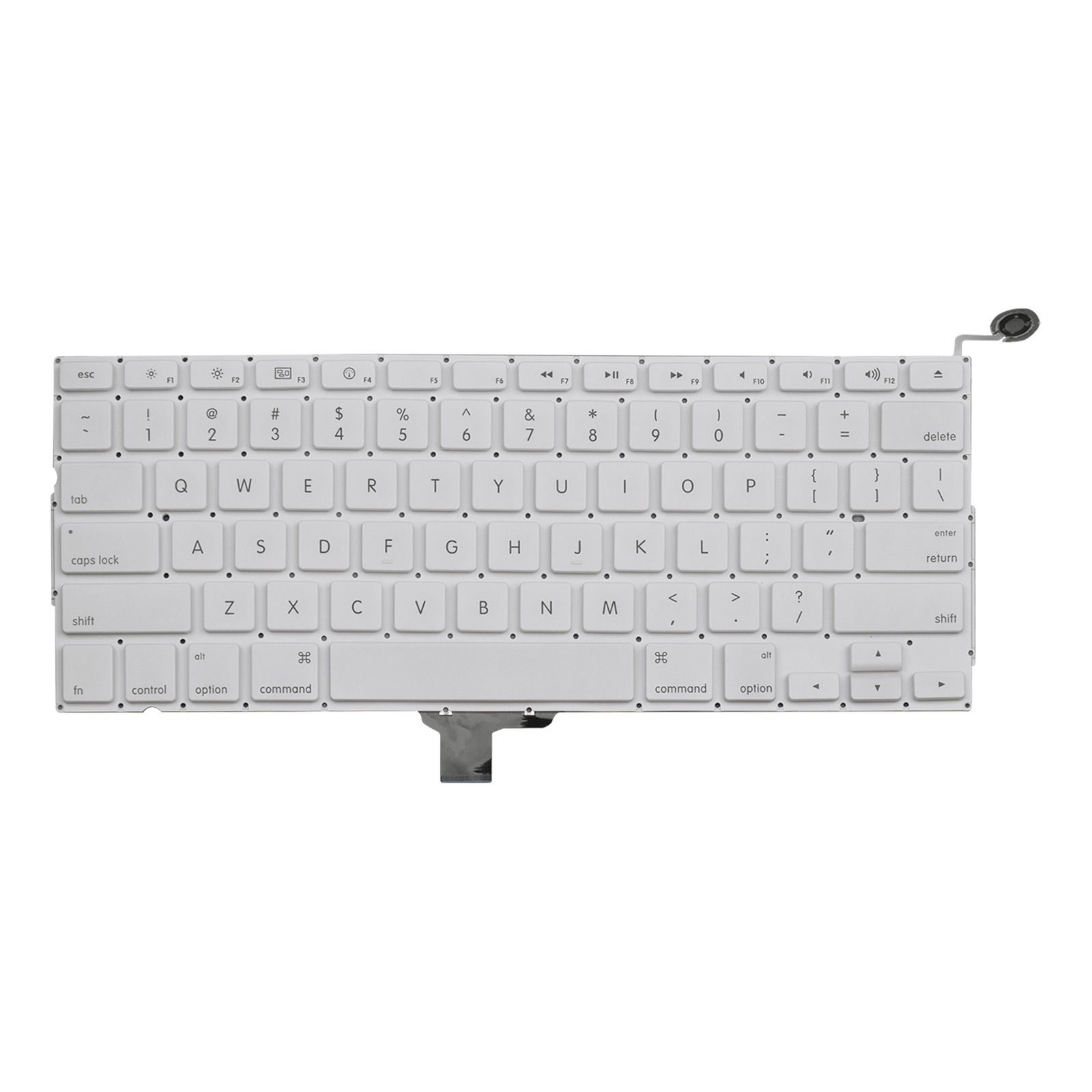 Teclado para Notebook Apple Macbook A1342-2009, Inglês Internacional - US Branco, possui teclas confortáveis e 12 meses de garantia.