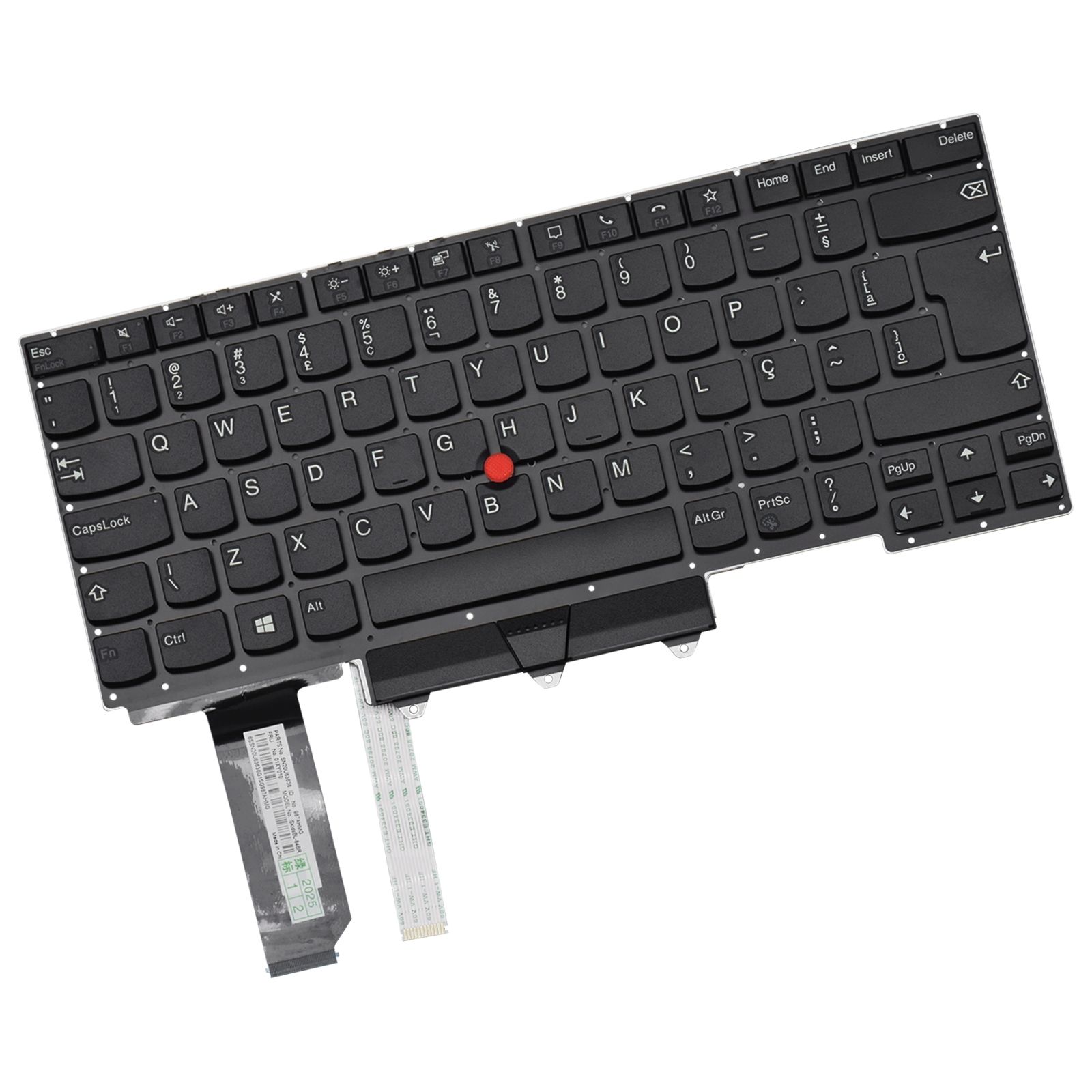 Teclado para Notebook Lenovo Thinkpad 21E4001LBO, ABNT2 Preto, possui teclas confortáveis e 12 meses de garantia.
