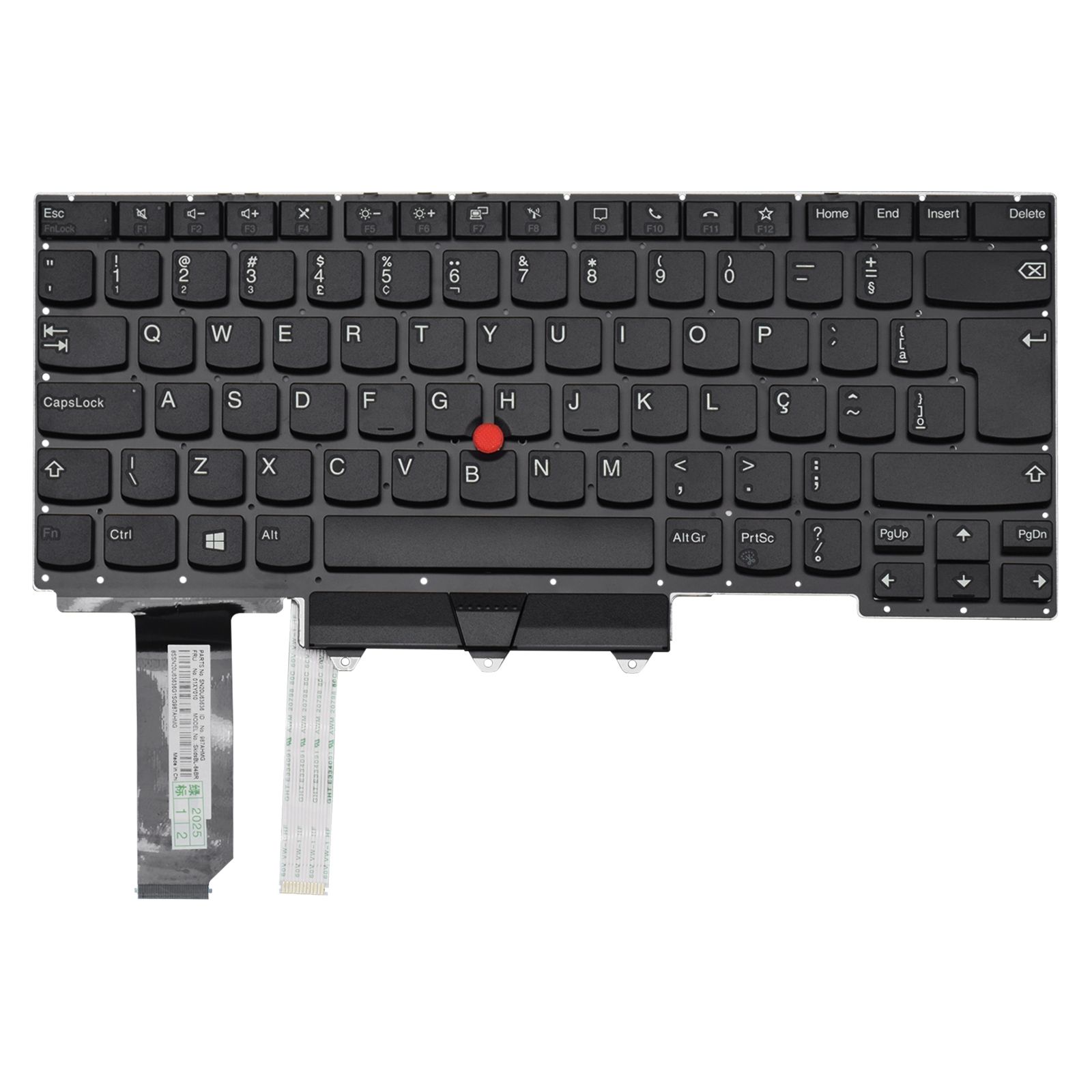 Teclado para Notebook Lenovo Thinkpad E14-GEN 2 20TA, ABNT2 Preto, possui teclas confortáveis e 12 meses de garantia.