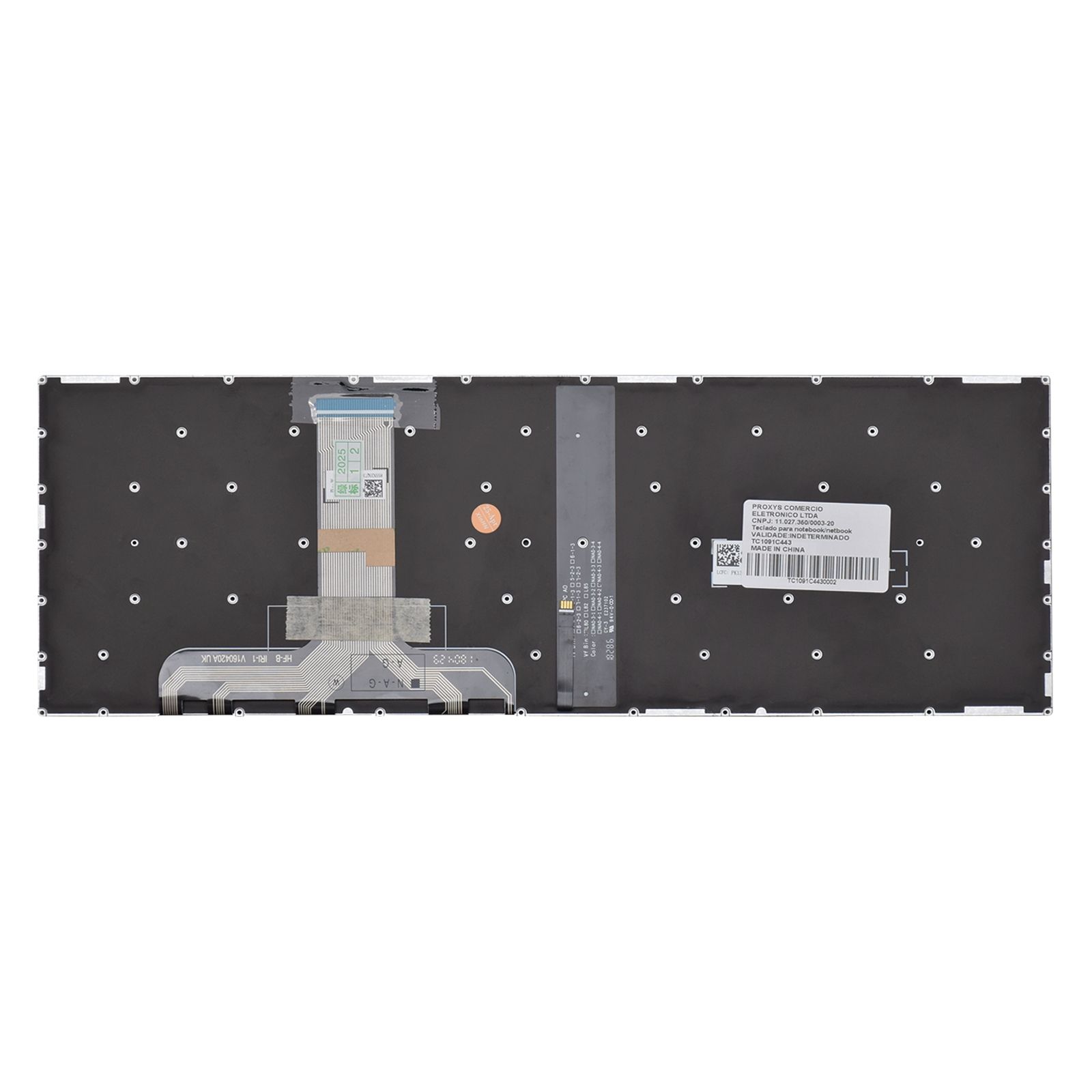 Teclado para Notebook Lenovo Legion Y7000P, ABNT2 Preto, possui teclas confortáveis e 12 meses de garantia.