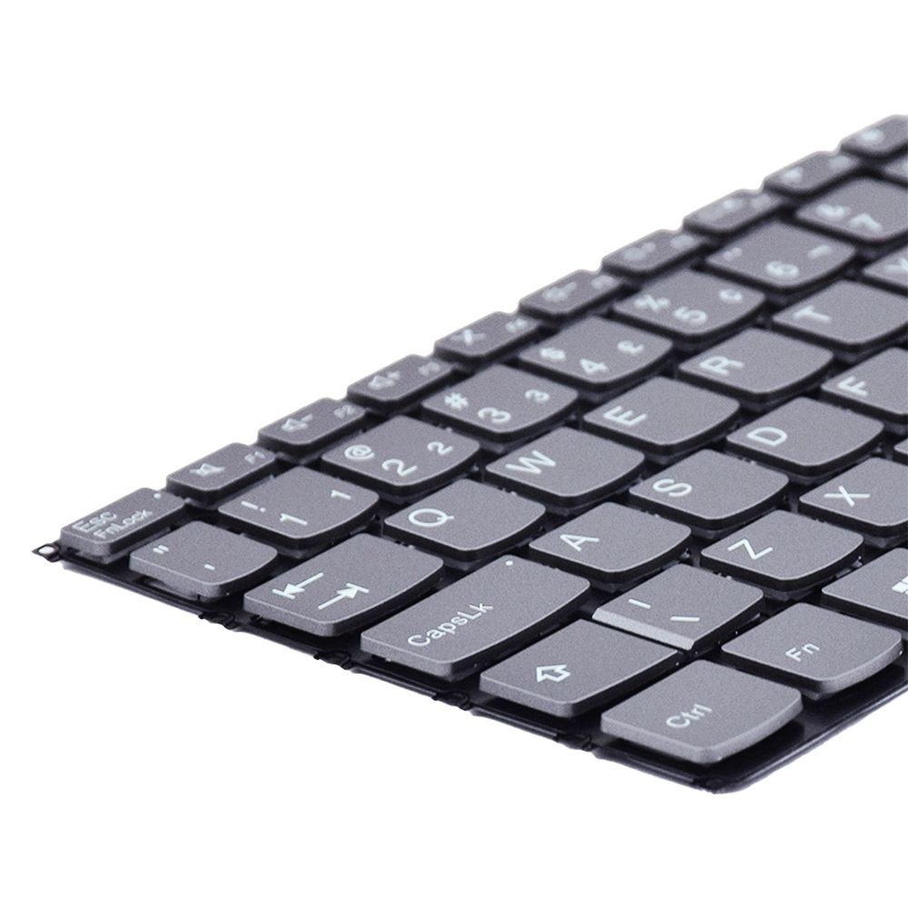 Teclado para Notebook Lenovo Ideapad 3-15ALC6 82KU, ABNT2 Cinza, possui teclas confortáveis e 12 meses de garantia.