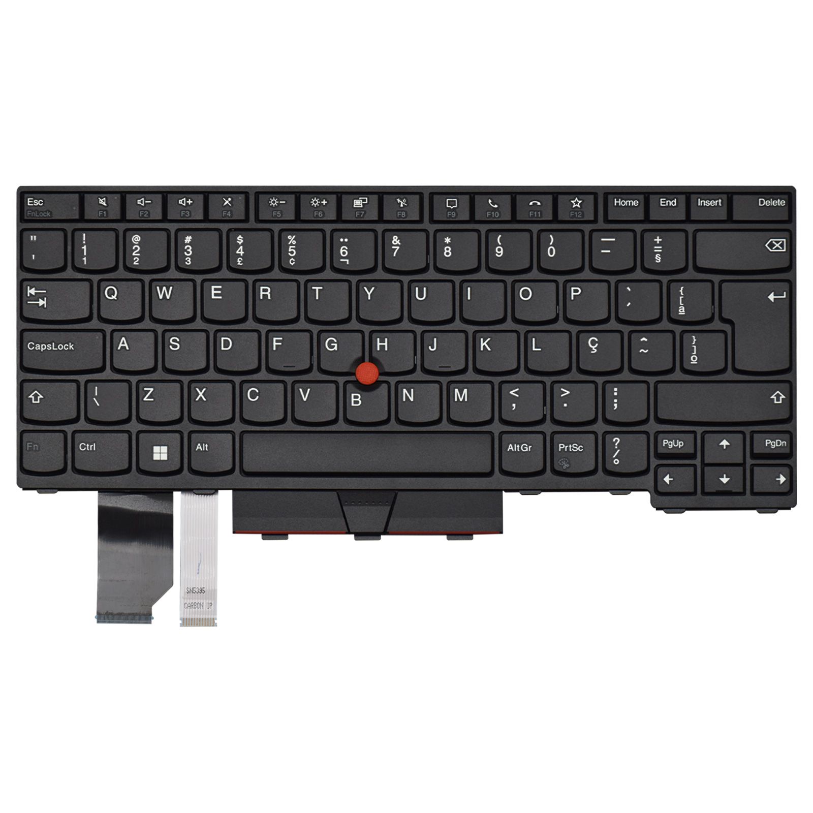 Teclado para Notebook Lenovo Thinkpad 21C6000UBO, ABNT2 Preto, possui teclas confortáveis e 12 meses de garantia.
