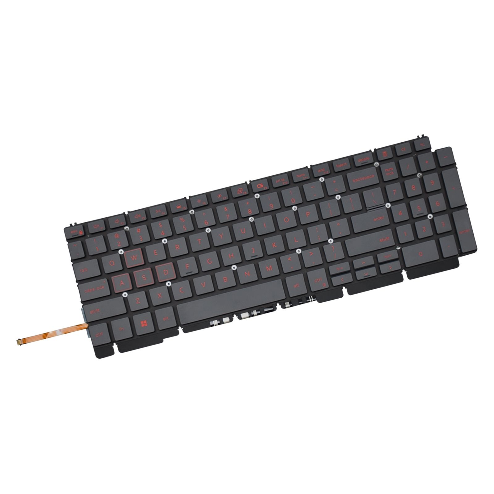 Teclado para Notebook Dell G15-I1300-U10P, Inglês Internacional - US Preto, possui teclas confortáveis e 12 meses de garantia.