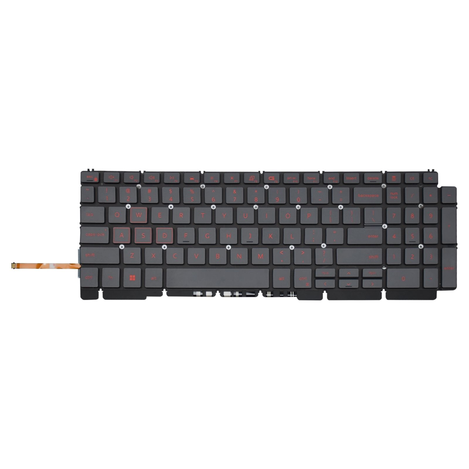 Teclado para Notebook Dell G15 5520, Inglês Internacional - US Preto, possui teclas confortáveis e 12 meses de garantia.