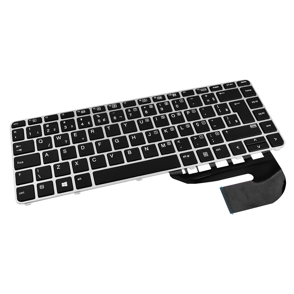 Teclado para Notebook HP Elitebook 848-G3, ABNT2 Preto, possui teclas confortáveis e 12 meses de garantia.