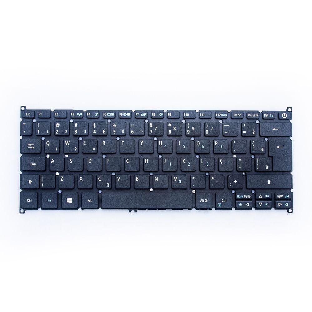 Teclado para Notebook Acer Swift SF314-52 ABNT2 Preto possui teclas confortáveis e 12 meses de garantia