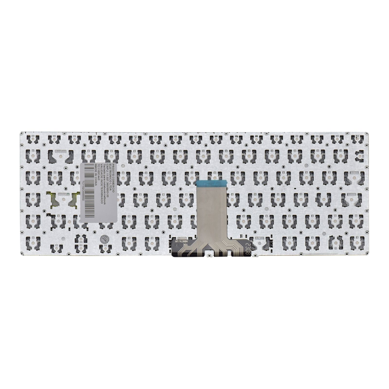 Teclado para Notebook Asus E410MA-BV1871, ABNT2 Preto, possui teclas confortáveis e 12 meses de garantia.