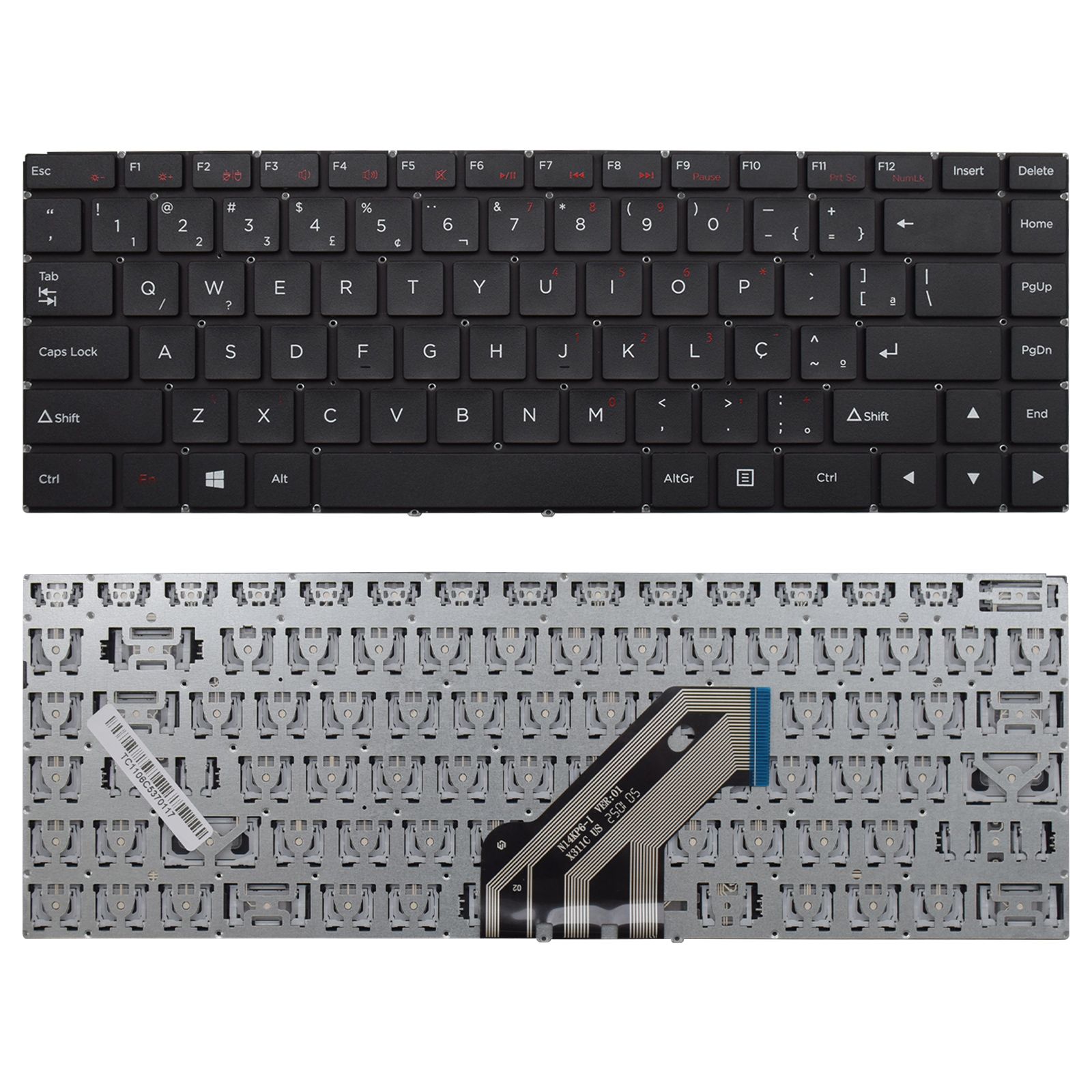 Teclado para Notebook Hp Compaq Presario 452 ABNT2 Preto