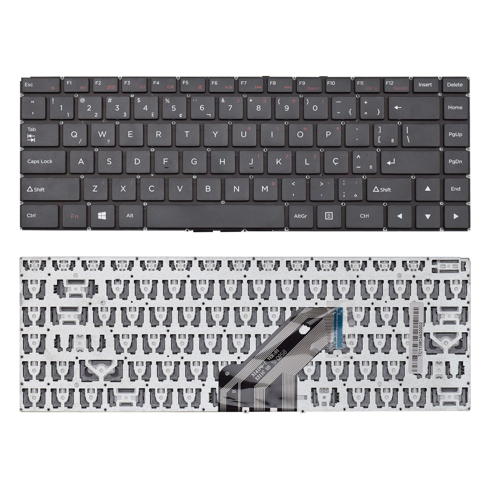 Teclado para Notebook Hp Compaq Presario 452, ABNT2 Preto, possui teclas confortáveis e 12 meses de garantia.