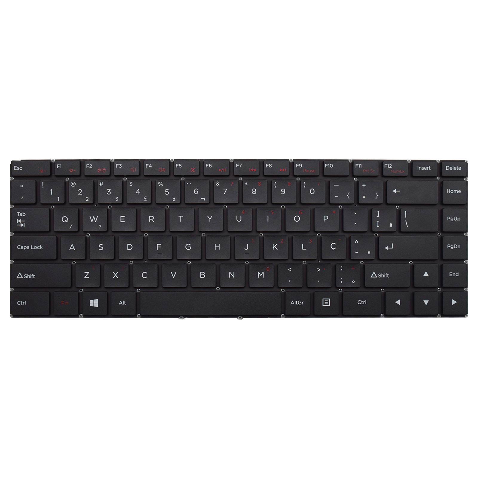 Teclado para Notebook Hp Compaq Presario com padrão ABNT2 Preto possui teclas confortáveis com Ç e 12 meses de garantia
