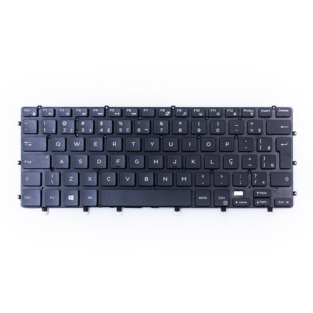 Teclado para Notebook Dell Xps 15 9550, ABNT2 Preto, possui teclas confortáveis e 12 meses de garantia.
