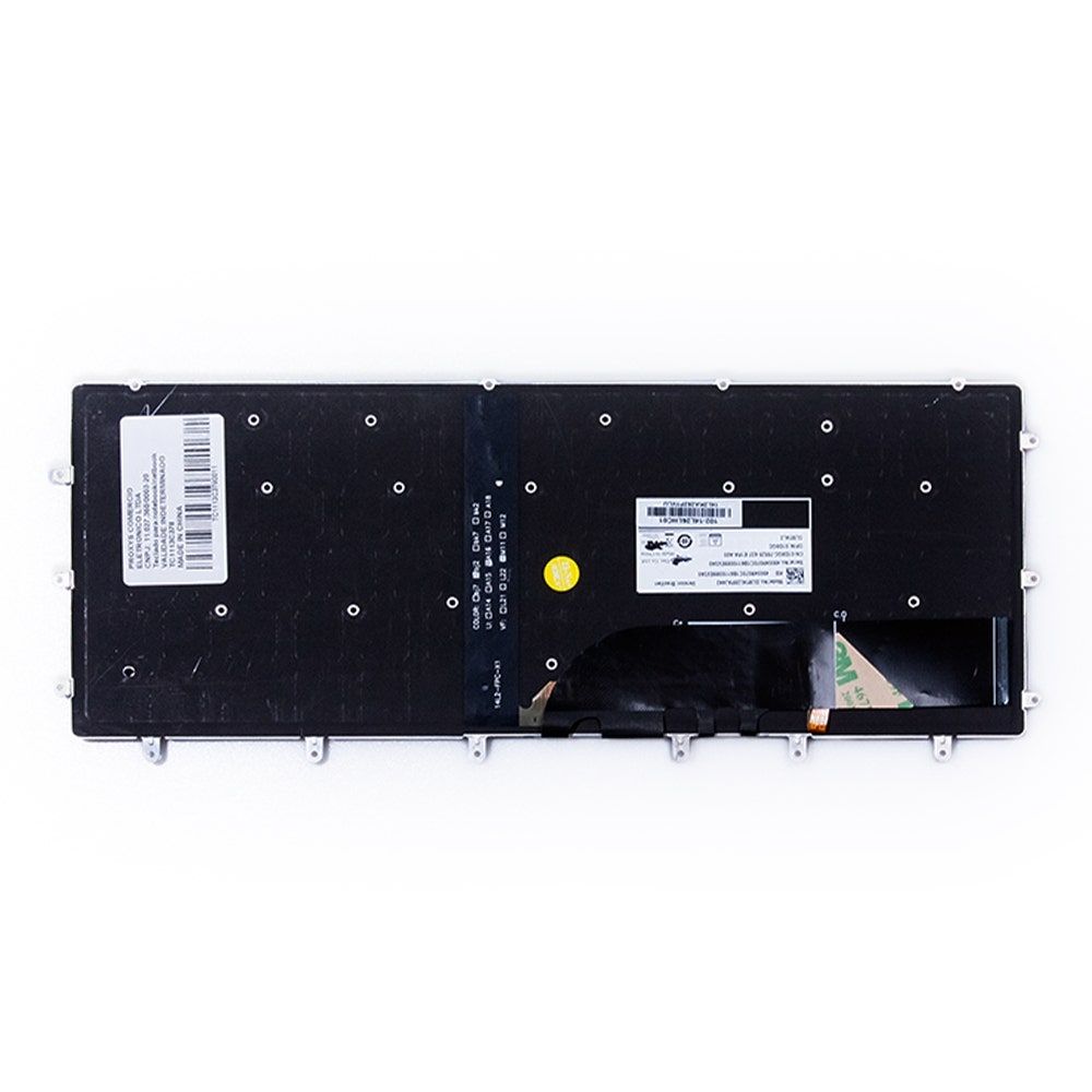 Teclado para Notebook Dell P55F, ABNT2 Preto, possui teclas confortáveis e 12 meses de garantia.