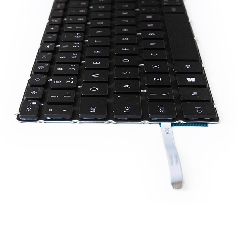 Teclado para Notebook Dell Inspiron com padrão ABNT2 Preto possui teclas confortáveis com Ç e 12 meses de garantia