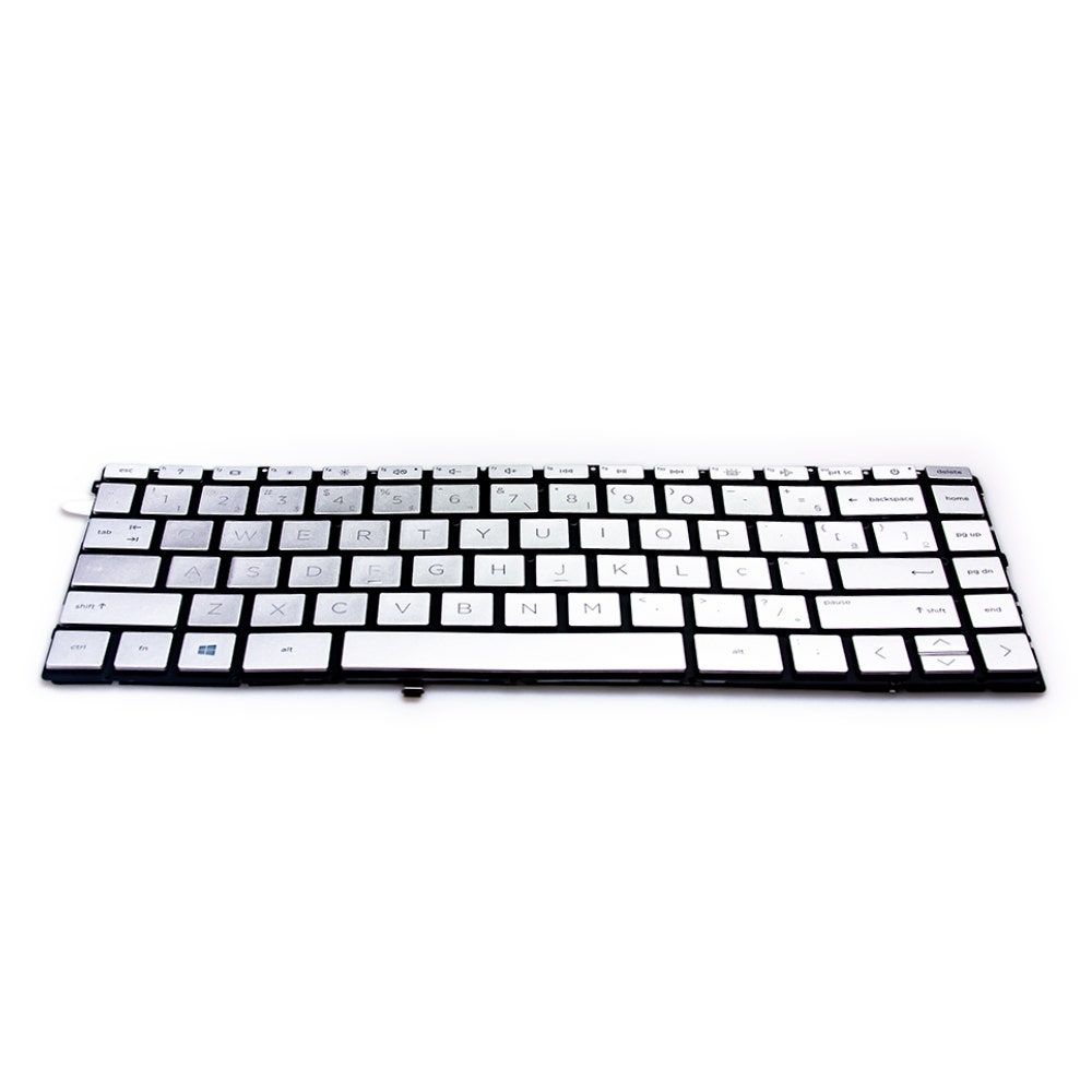 Teclado para Notebook Hp 14 DV0008NS, ABNT2 Prata, possui teclas confortáveis e 12 meses de garantia.