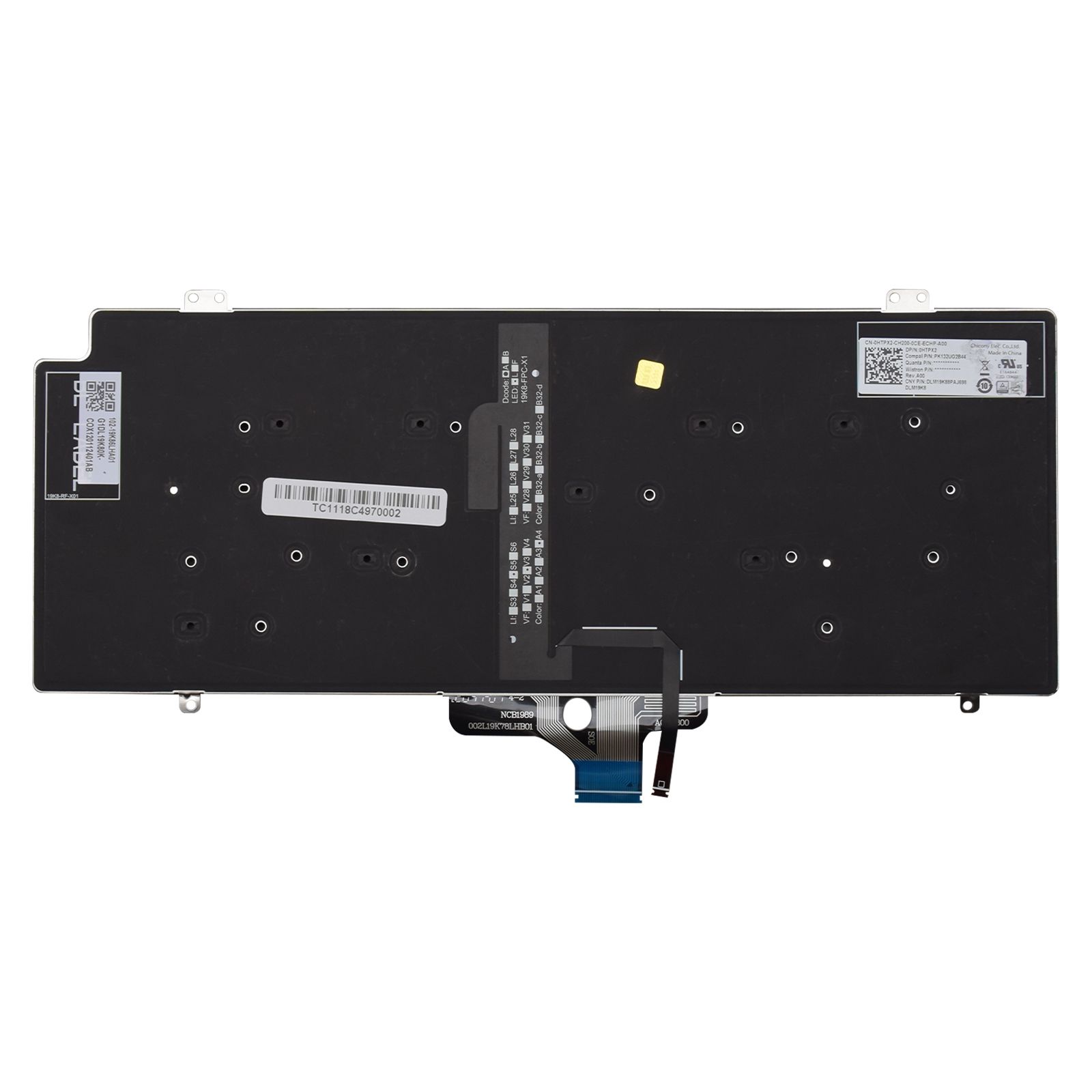 Teclado para Notebook Dell Part Number 0HTPX2