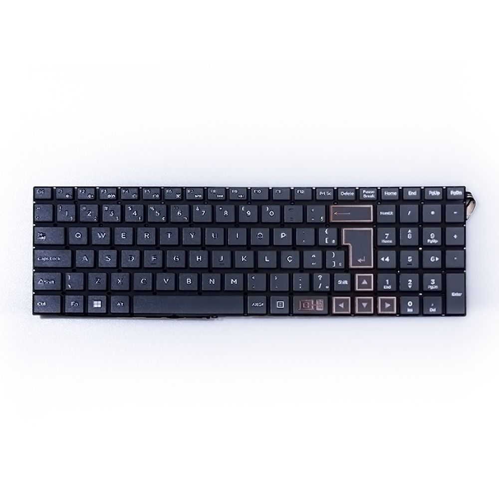 Teclado para Notebook Positivo Duo C4128A-15, ABNT2 Preto, possui teclas confortáveis e 12 meses de garantia.