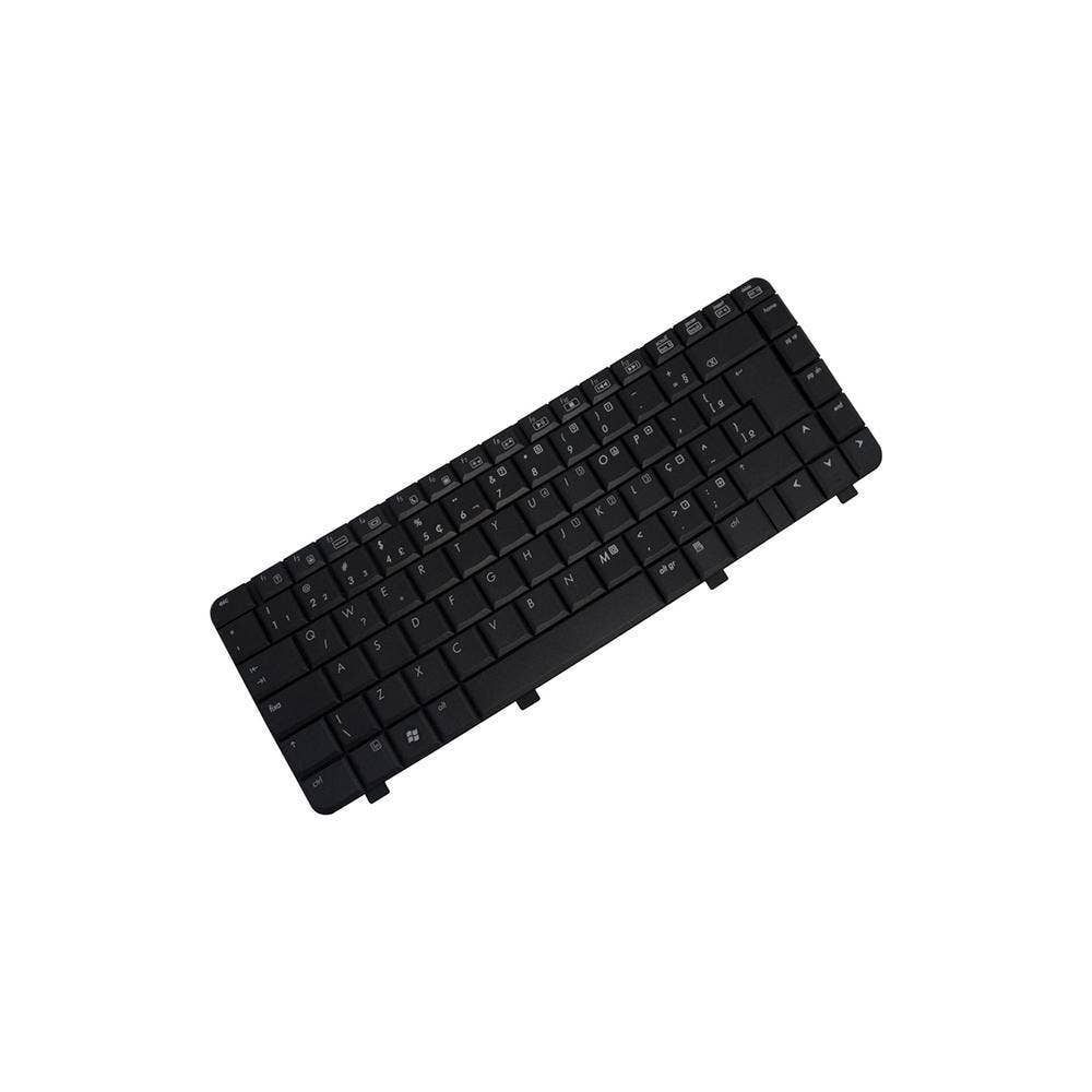 Teclado para Notebook Hp Part Number V071802AS1, ABNT2 - UK Style Preto, possui teclas confortáveis e 12 meses de garantia.