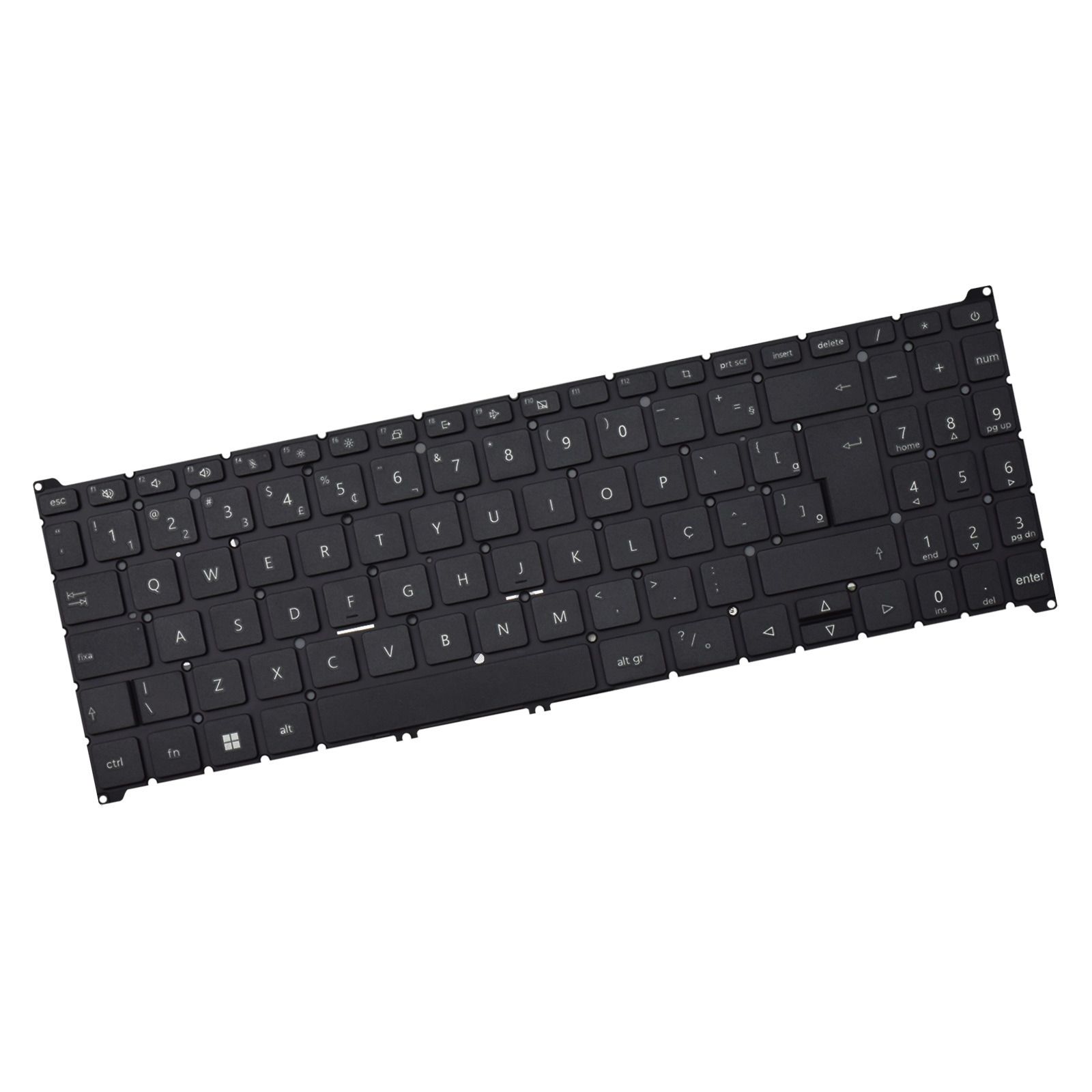 Teclado para Notebook compatível com Part Number N22C6, ABNT2 Preto, possui teclas confortáveis e 12 meses de garantia.