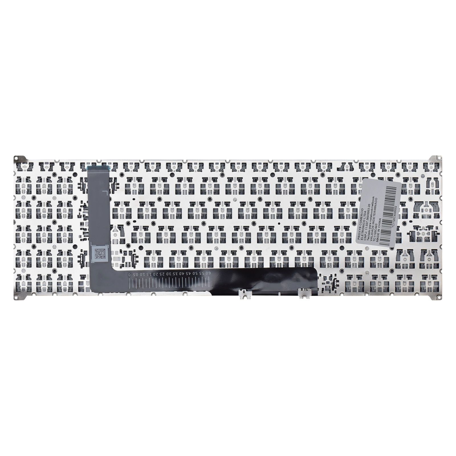 Teclado para Notebook compatível com Part Number N22C6, ABNT2 Preto, possui teclas confortáveis e 12 meses de garantia.