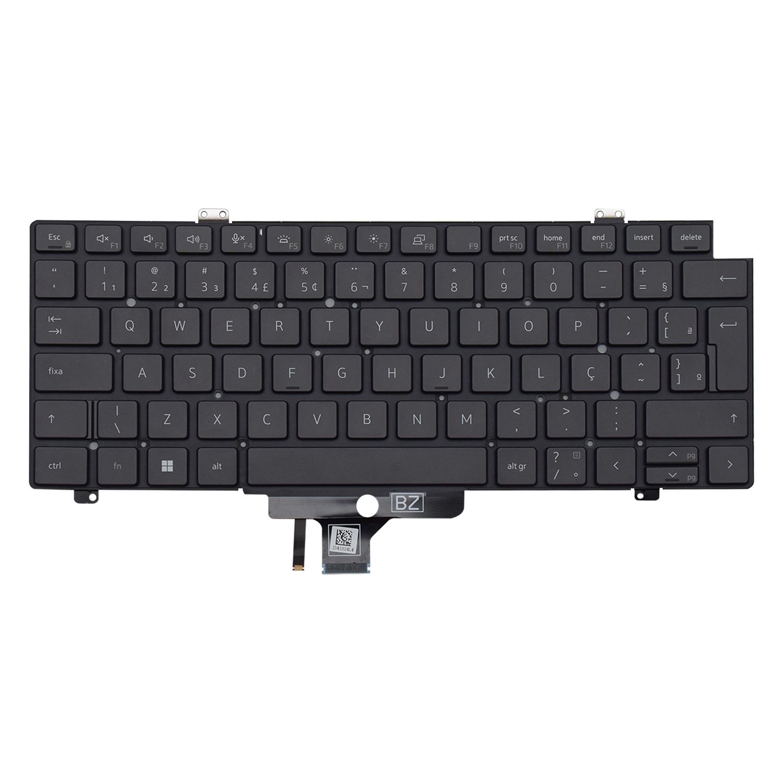 Teclado para Notebook Dell Vostro com padrão ABNT2 Preto possui teclas confortáveis com Ç e 12 meses de garantia