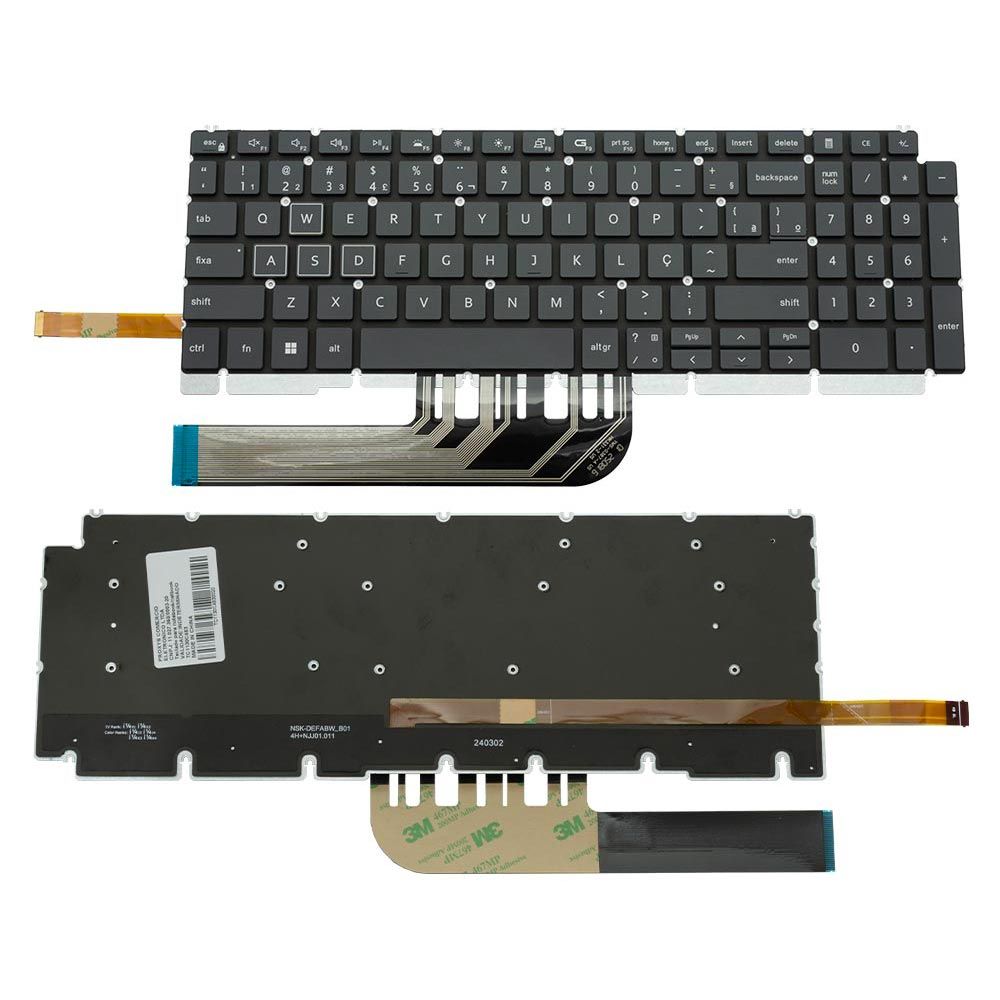 Teclado para Notebook Dell Part Number P105F007