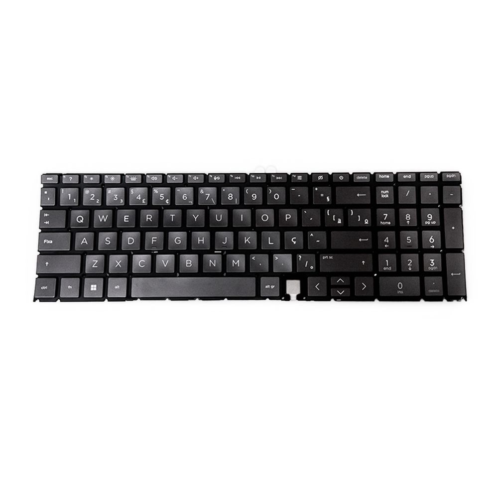Teclado para Notebook Hp Envy 15M-EE0023D, ABNT2 Prata, possui teclas confortáveis e 12 meses de garantia.