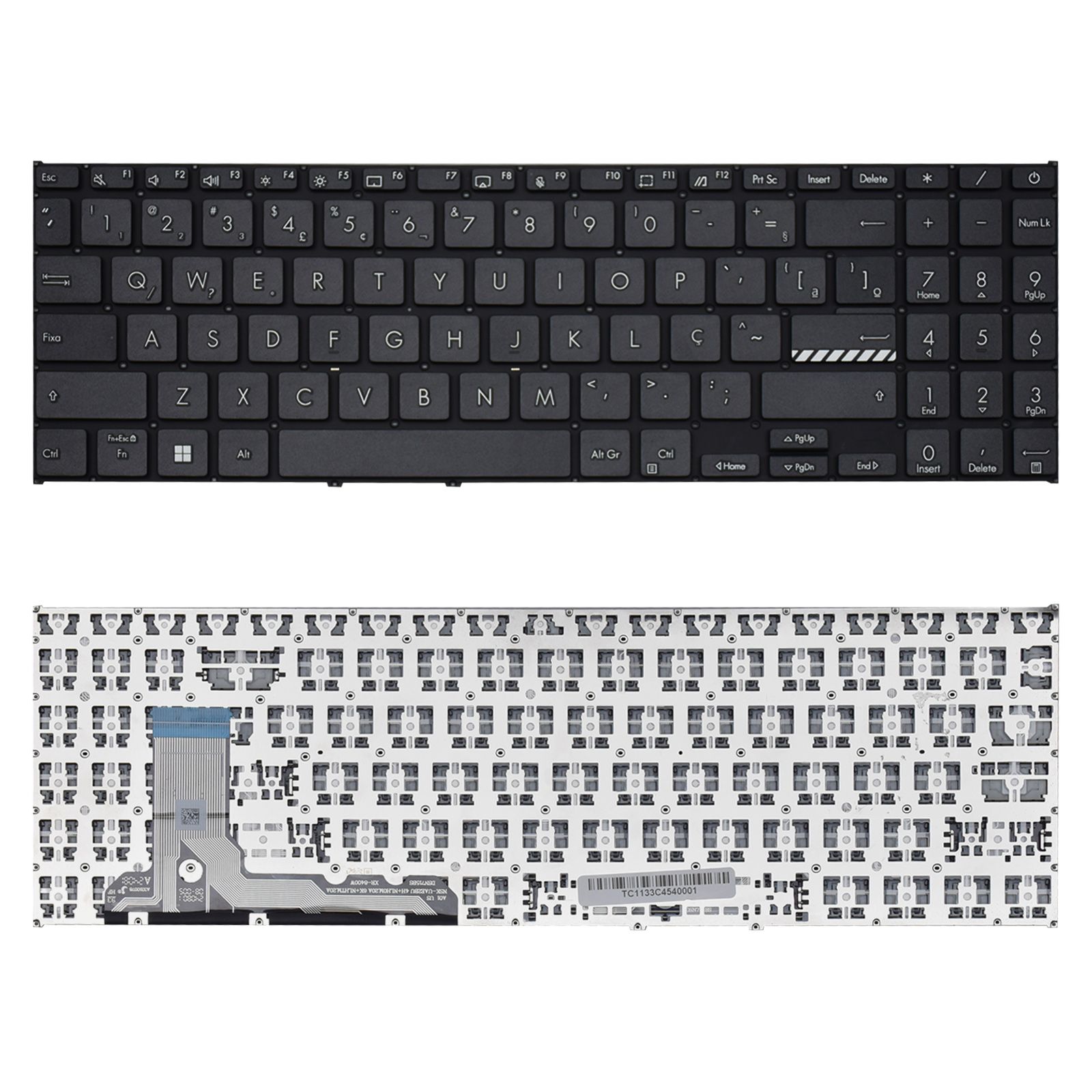 Teclado para Notebook Asus Vivobook E1504G E1504GA E1504F ABNT2 Grafite