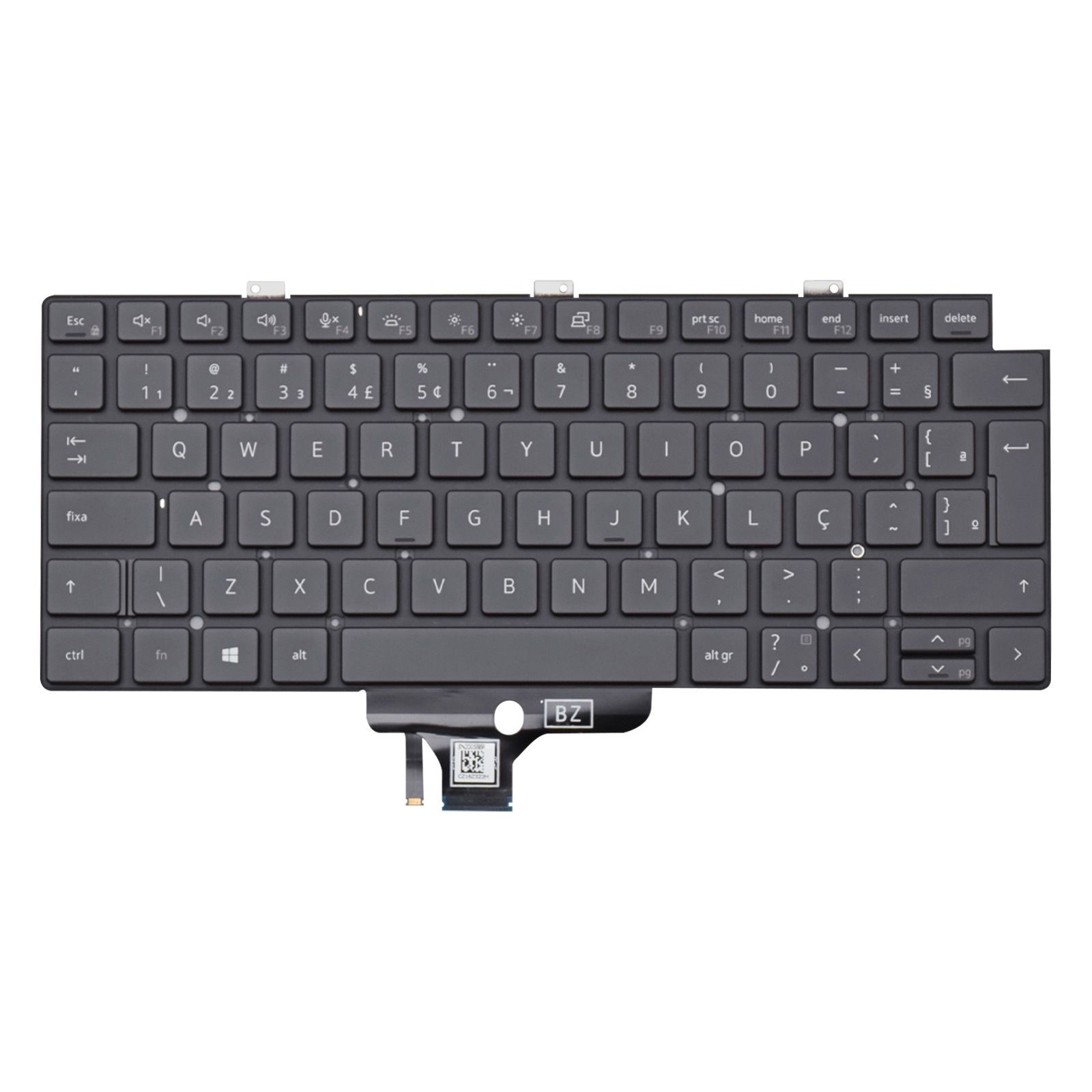 Teclado para Notebook Dell Latitude 7320, ABNT2 Preto, possui teclas confortáveis e 12 meses de garantia.