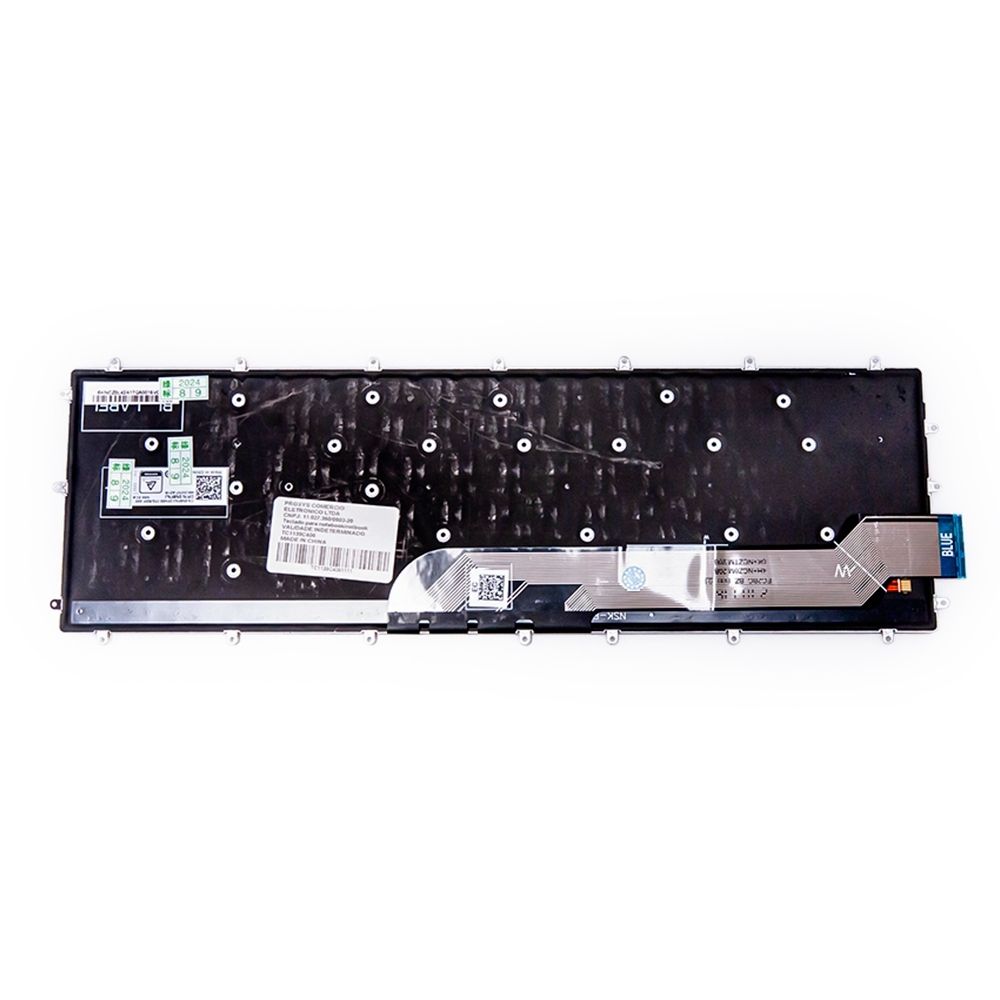 Teclado para Notebook Dell Inspiron 7779, ABNT2 Preto, possui teclas confortáveis e 12 meses de garantia.